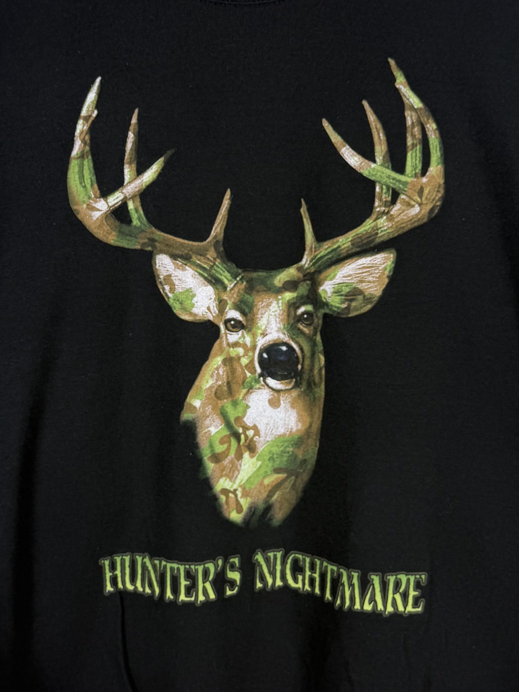 Vintage Vintage Hunter's Nightmare Deer Sweatshirt Crewneck Size US XL / EU 56 / 4 - 2 Thumbnail
