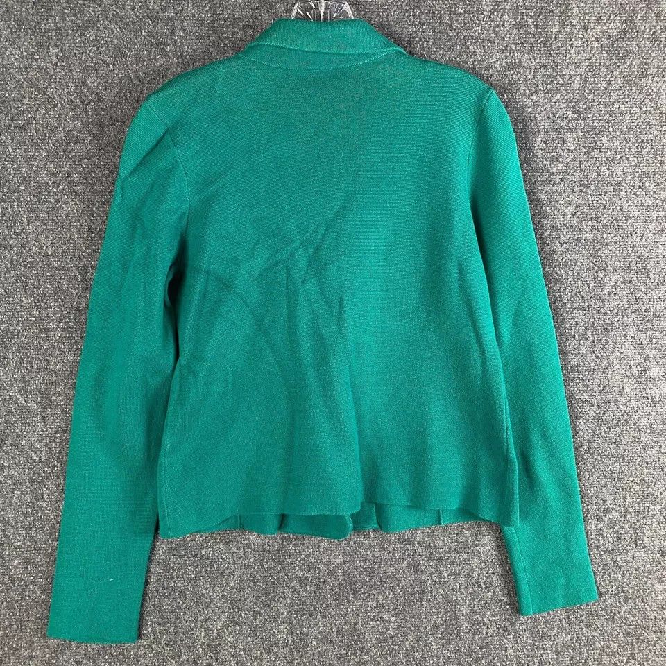 Loft LOFT Pea Coat Women's Medium 100% Cotton Knitted Teal M Size M / US 6-8 / IT 42-44 - 8 Thumbnail