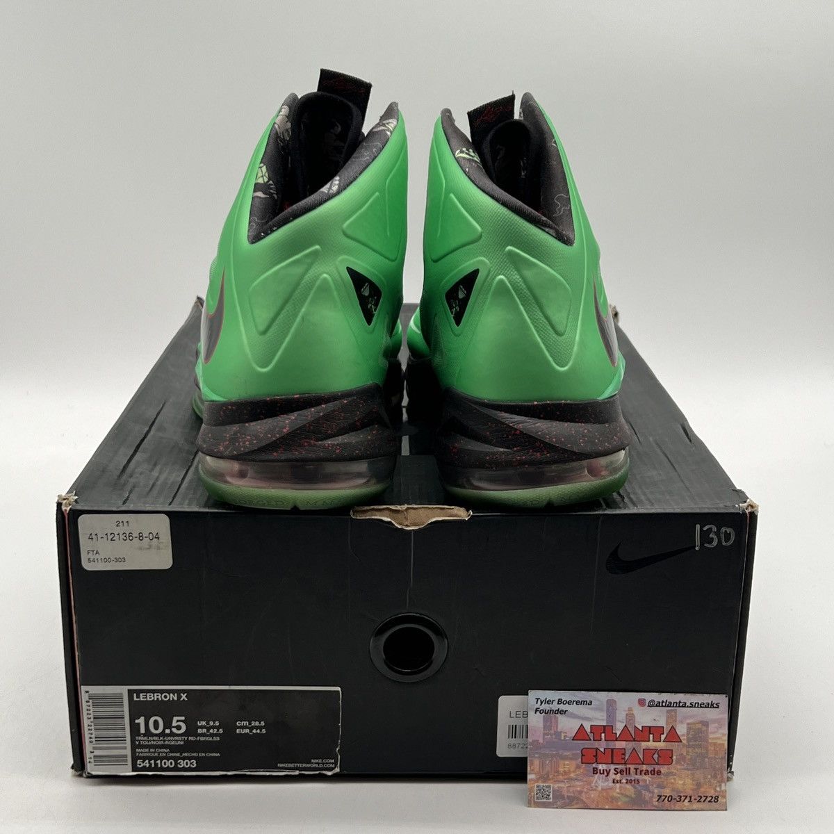 Nike Lebron 10 cutting Jade Size US 10.5 / EU 43-44 - 3 Thumbnail
