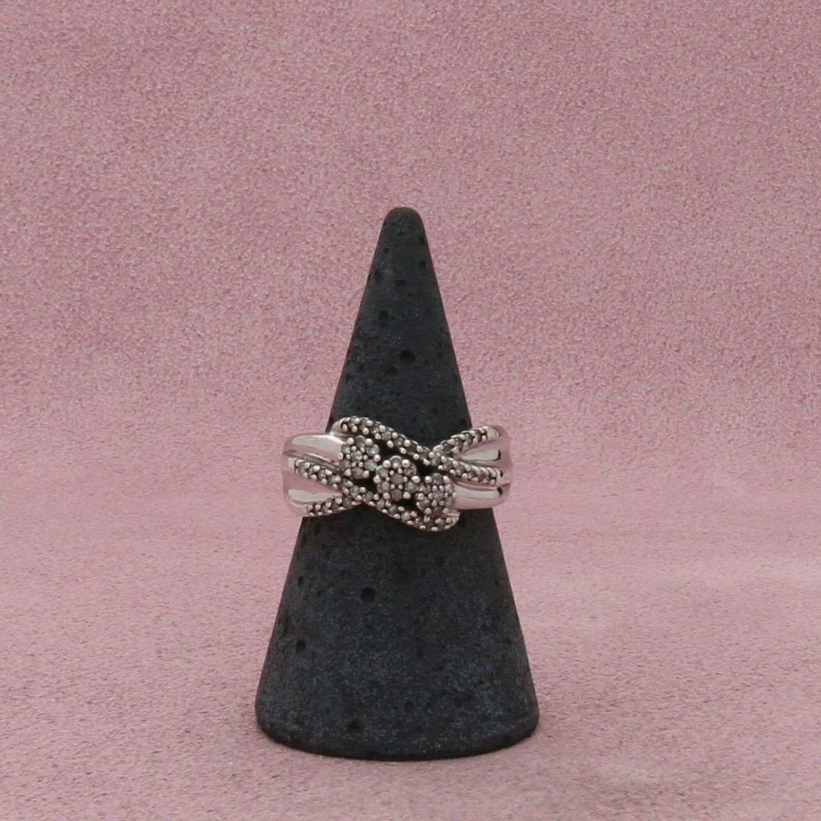 Sterling Silver zales sterling silver diamond crossover ring size 6.5 Size ONE SIZE - 3 Thumbnail