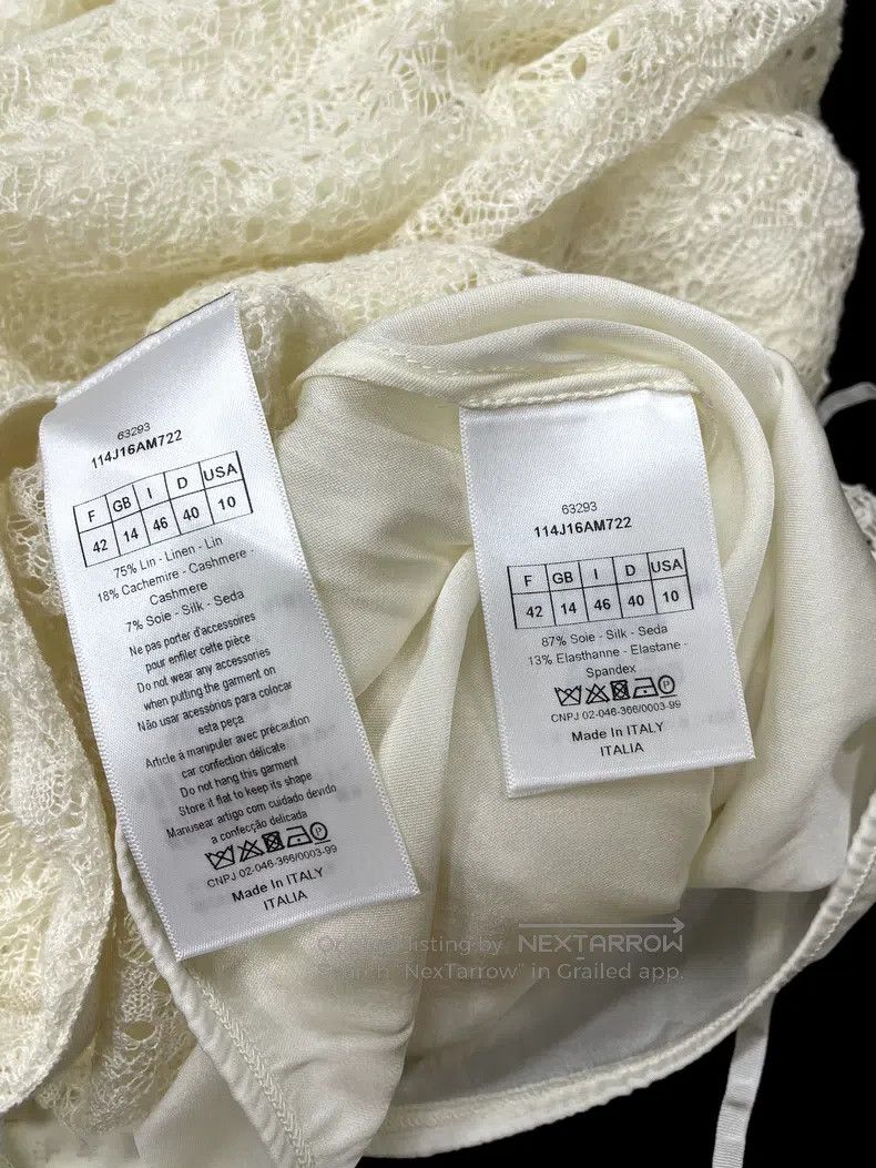 Dior Dior White hollow lace skirt Size 27" / US 4 / IT 40 - 5 Thumbnail