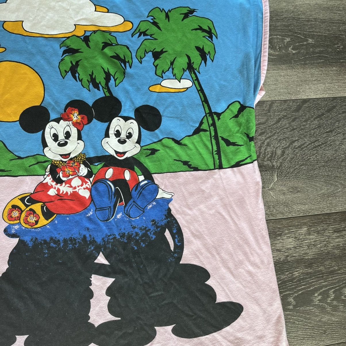 Disney Vintage 1970s Disney Americanwear Beach Sleeveless Logo Tee Size US M / EU 48-50 / 2 - 5 Thumbnail