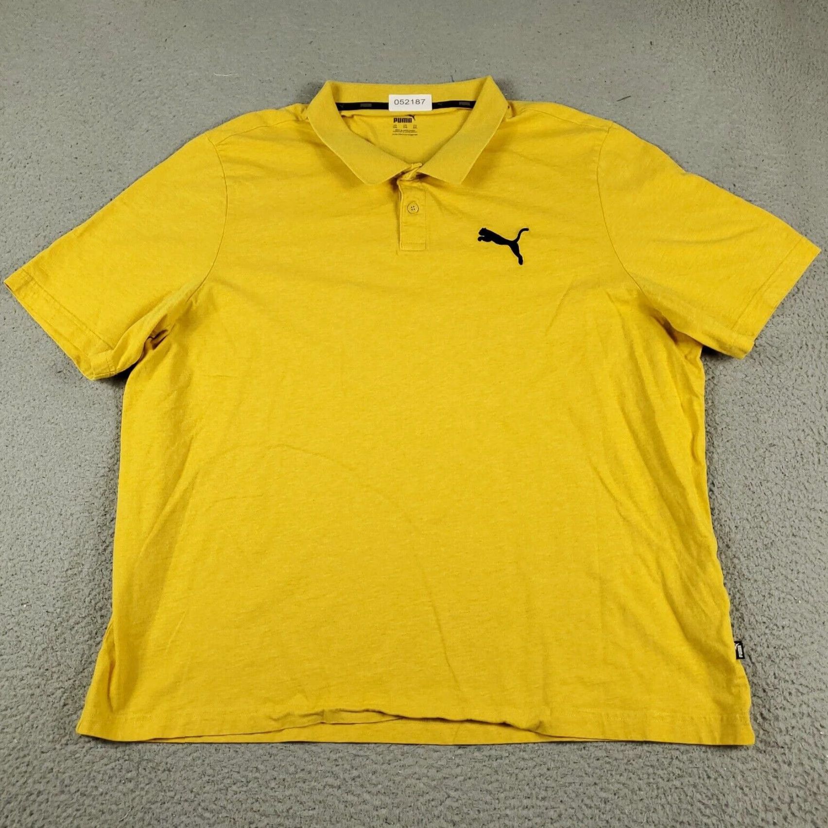 Puma PUMA Polo Shirt Mens Size 2XL Short Sleeve Yellow Cotton Casual Sports Classic Size US XXL / EU 58 / 5 - 2 Thumbnail