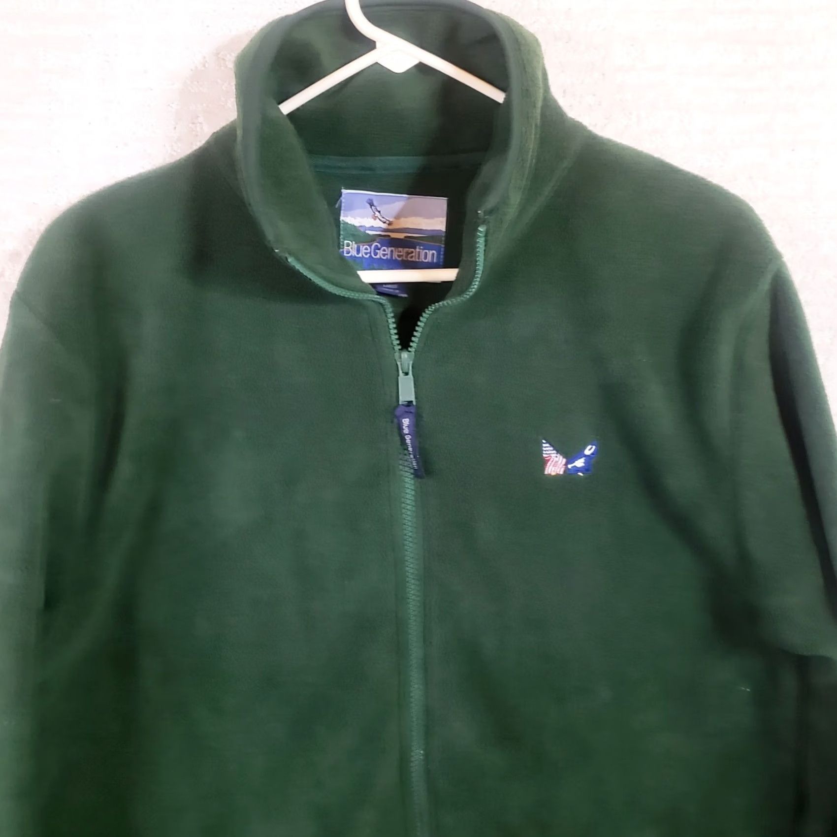 Vintage VINTAGE Secession Golf Course Pullover Women's L Green 1/4 Zip Fleece Sweater Jacket Shirt Size L / US 10 / IT 46 - 2 Thumbnail