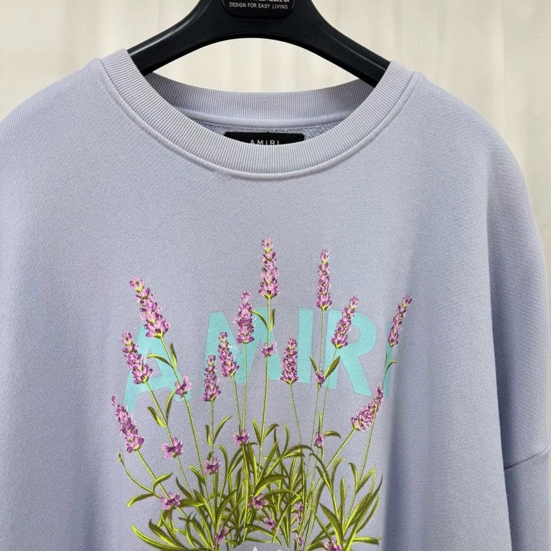 Amiri Amiri purple floral letter print hoodie Size XS / US 0-2 / IT 36-38 - 3 Thumbnail