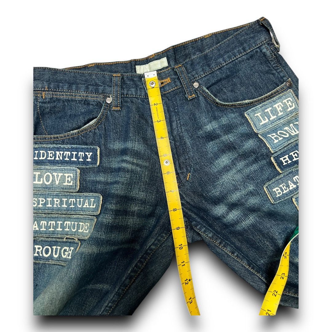 Japanese Brand × Number (N)ine NUMBER NINE DISTRESSED AND PATCHES JAPANESE BRAND DENIM Size US 31 - 17 Thumbnail