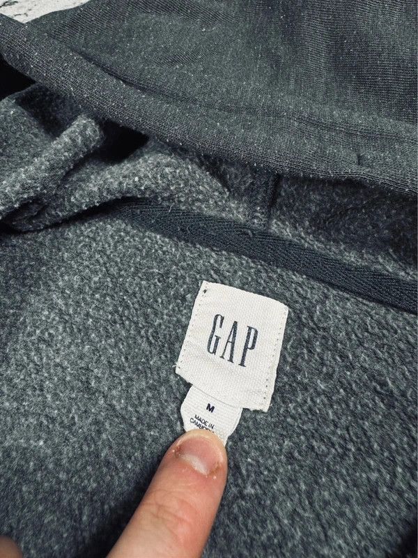 Gap Gap Gray Logo Zip Hoodie M Size US M / EU 48-50 / 2 - 4 Thumbnail