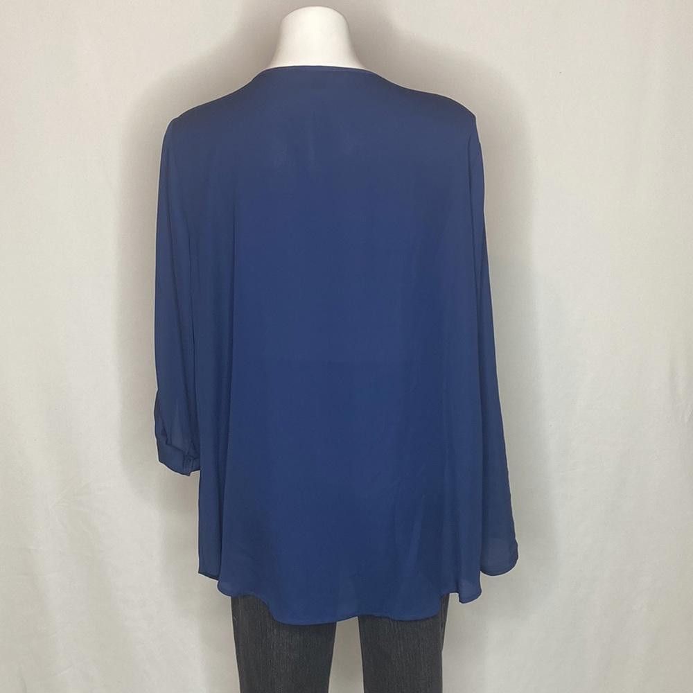 Designer Zac & Rachel Woman Zipper Collar Tunic, Plus 2X Size XXL / US 16-18 / IT 52-54 - 2 Thumbnail