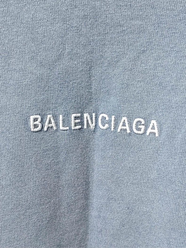 Balenciaga Balenciaga 23 FW haze blue gradient front and back logo emb Size US XS / EU 42 / 0 - 4 Thumbnail
