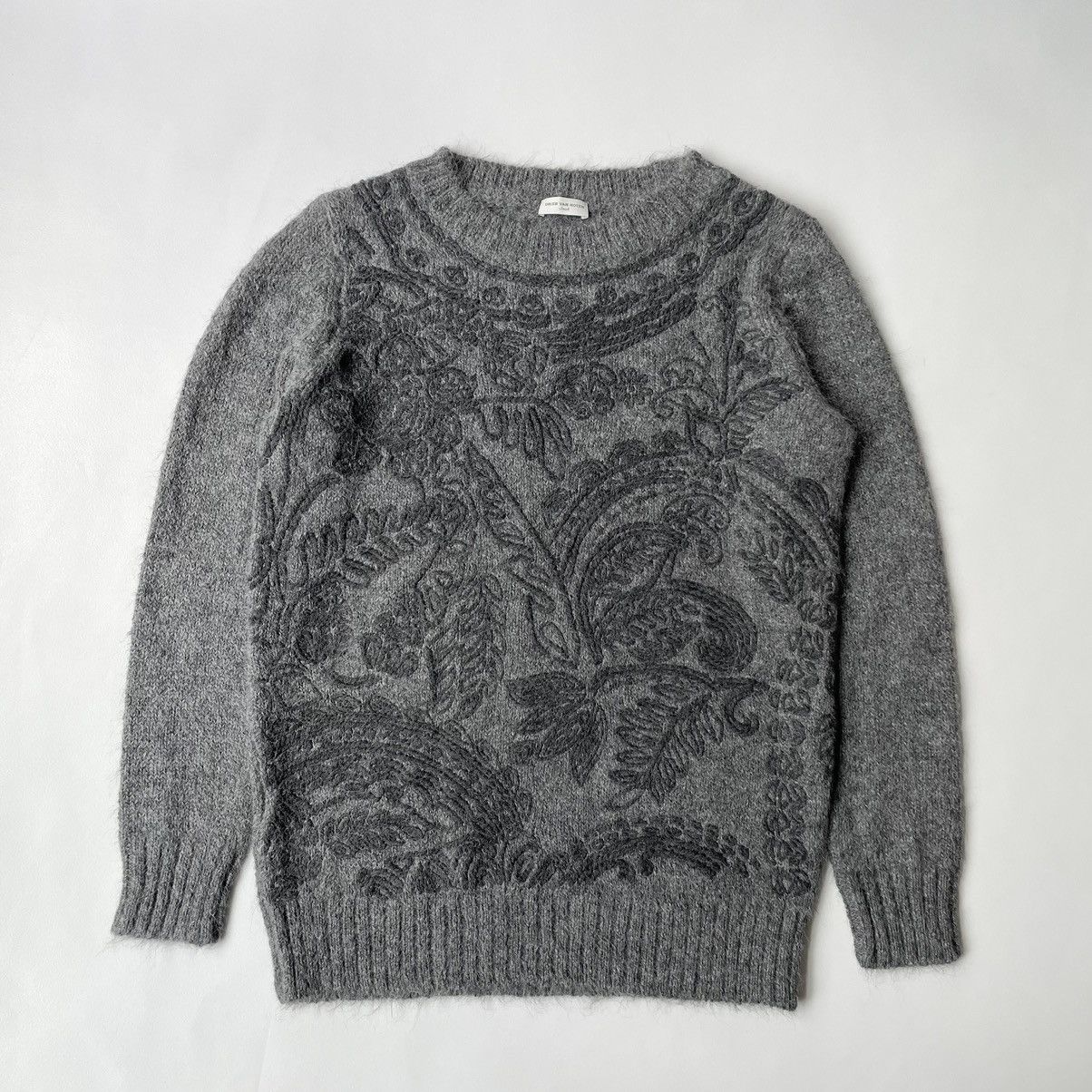 Dries Van Noten Sample Embroidered Mohair Sweater Size US M / EU 48-50 / 2 - 15 Thumbnail