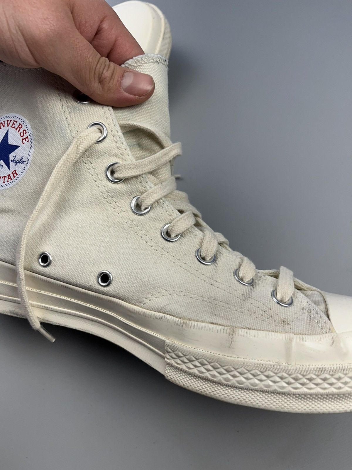 Comme des Garcons × Comme des Garcons PLAY × Converse Comme des Garçons PLAY x Converse High Steel Shoes CDG Size US 11 / EU 44 - 19 Thumbnail