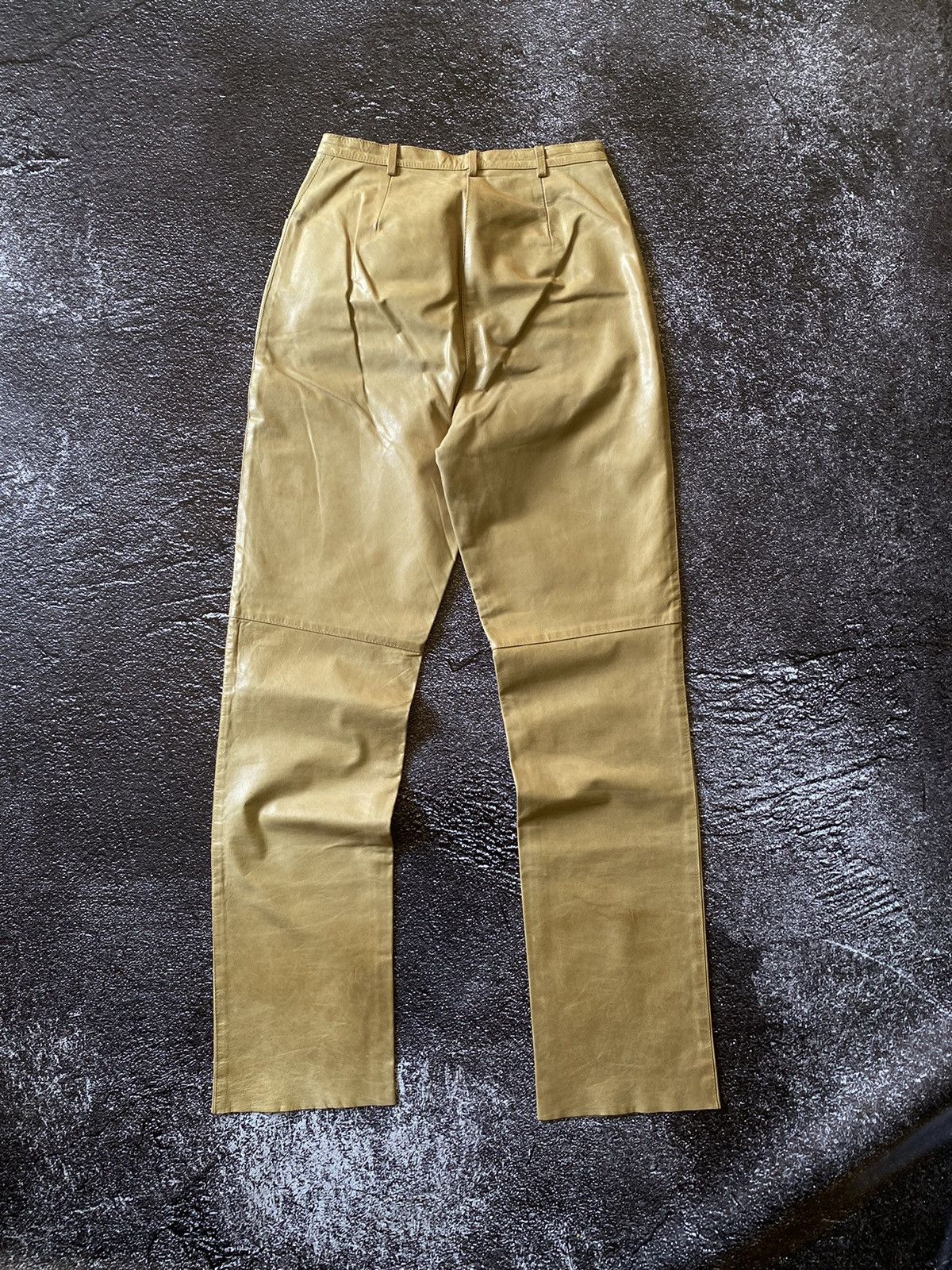Missoni Vintage Missoni Rare Leather Trouser Pants Women Size 27" / US 4 / IT 40 - 2 Thumbnail