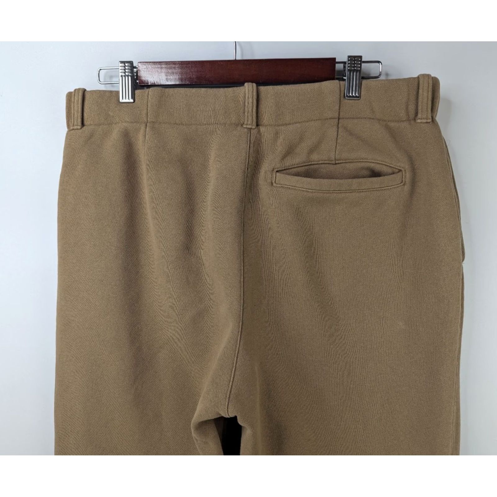 Champion Champion Life Sweatpants Mens Regular Beige Cotton Fleece Tailored 30in Inseam Zipper Drawstring Gym & Training Pants Size US 31 - 6 Thumbnail