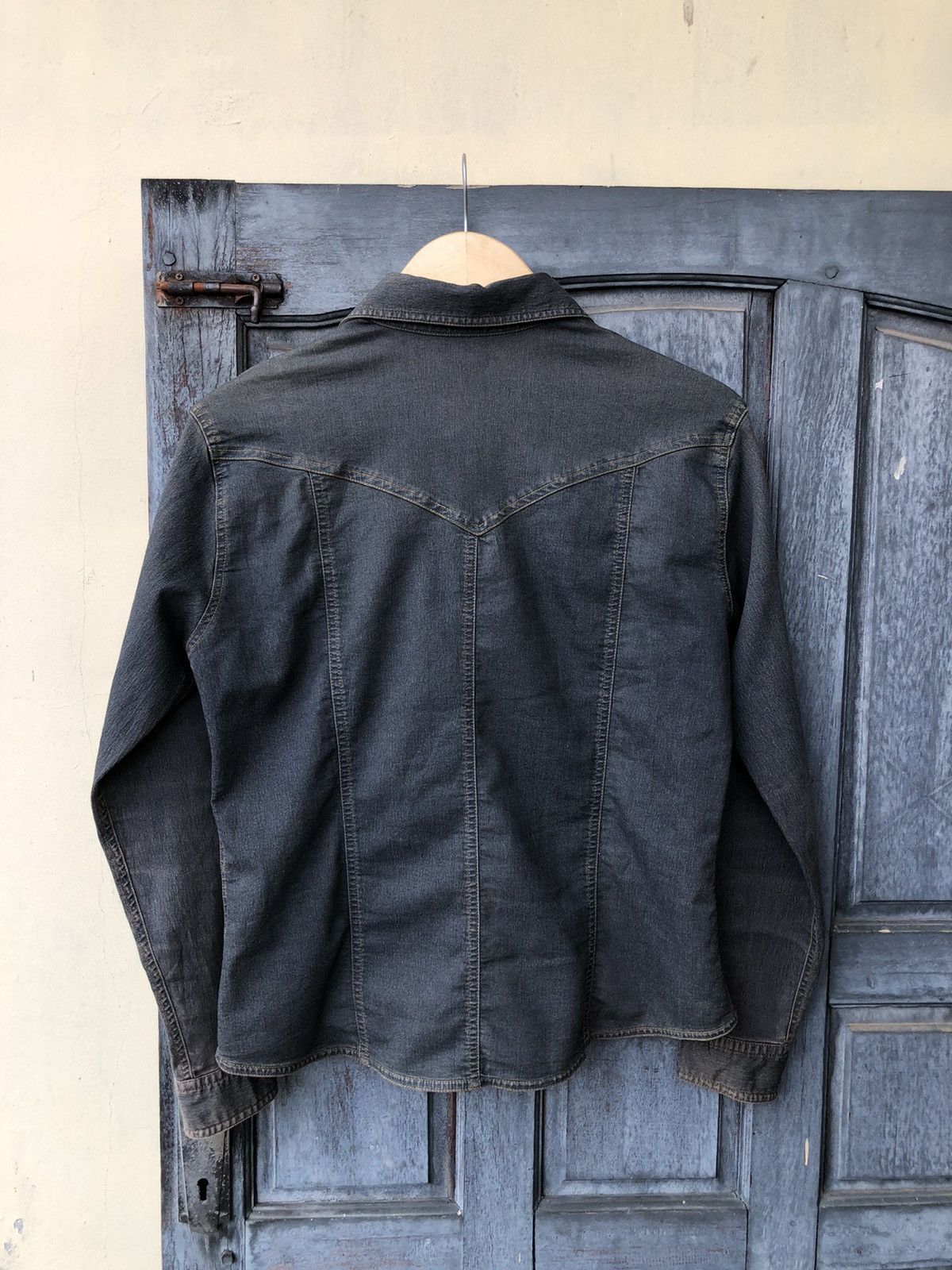 Vintage Flash Stretch Button Faded Distressed Japanese Babes Style Size M / US 6-8 / IT 42-44 - 2 Thumbnail