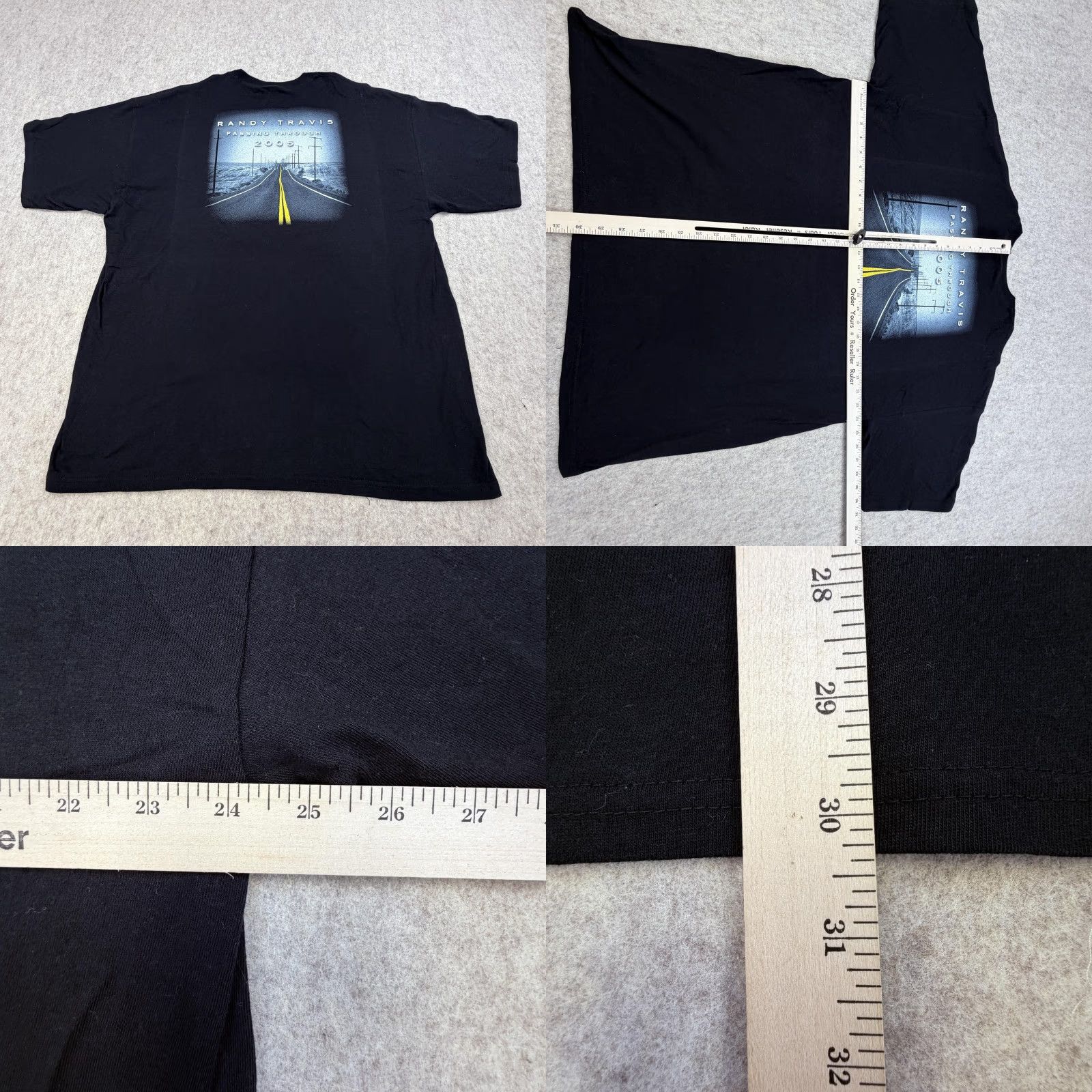 Vintage VINTAGE Randy Travis Shirt Mens 2XL Black 2005 Passing Through Tour 2000s Size US XXL / EU 58 / 5 - 8 Thumbnail