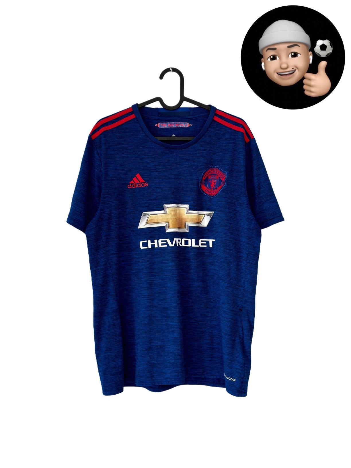 Adidas 2015 2016 Manchester United Adidas Away Third Soccer Jersey Size US M / EU 48-50 / 2 - 1 Thumbnail