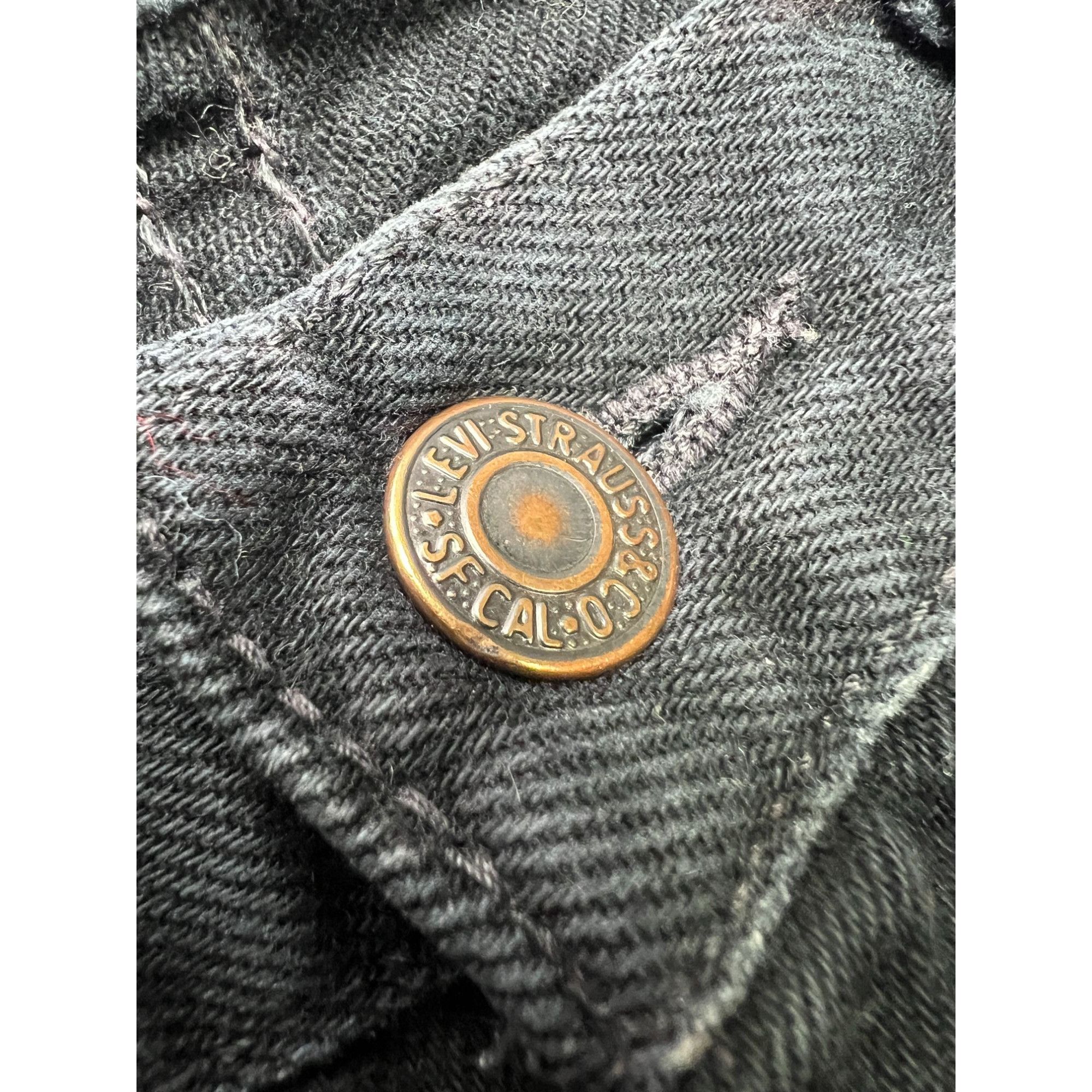 Levi's Levi’s 615 Orange Tab Black Denim Jeans Pants (Y1063) Size US 32 / EU 48 - 5 Thumbnail