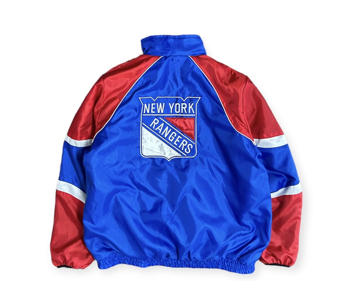 image of Nhl Vintage Ny Rangers G Iii Reversible Jacket in Blue, Men's (Size XL)