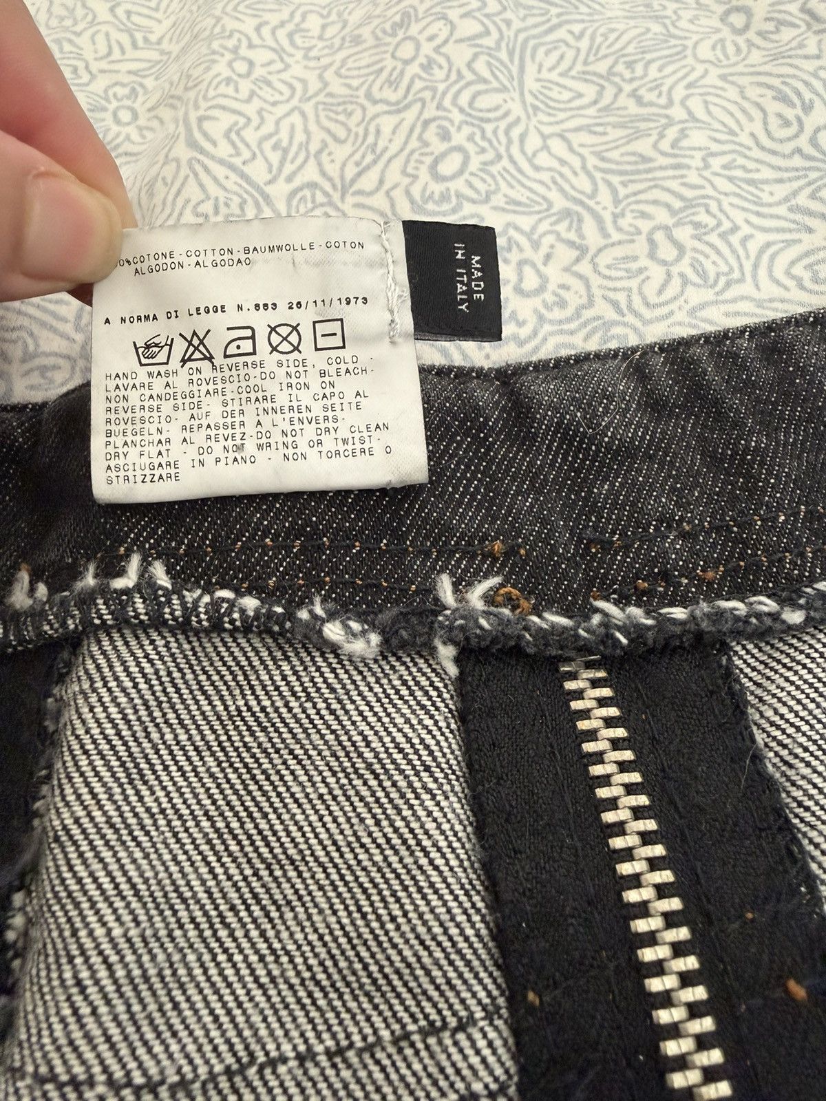Dolce & Gabbana D&G Black Zipper Denim Mini Skirt Size 30" / US 8 / IT 44 - 6 Thumbnail