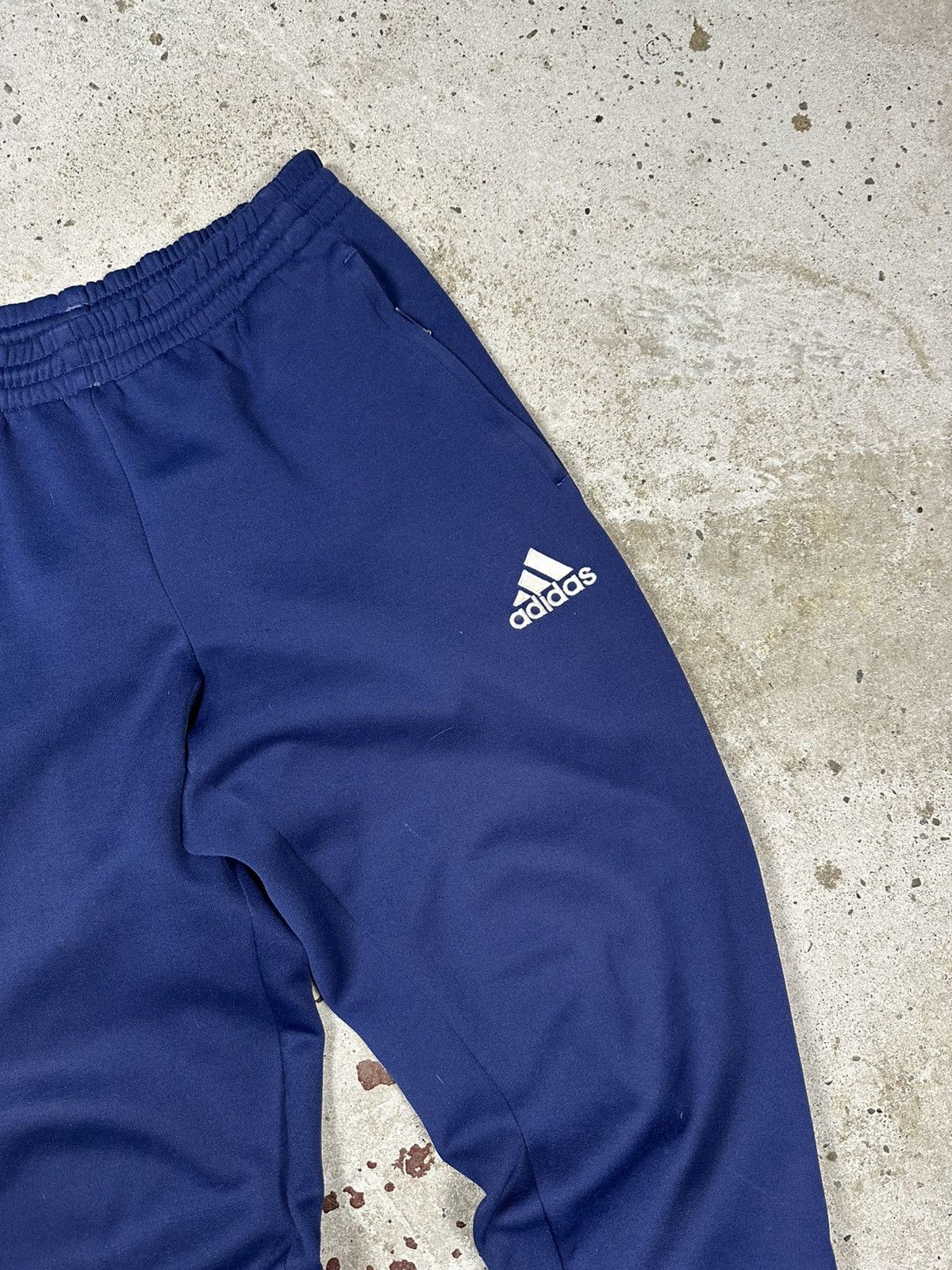 Adidas Vintage 90s Adidas x Tottenham Hotspur Navy Track Pants Size US 30 / EU 46 - 7 Thumbnail