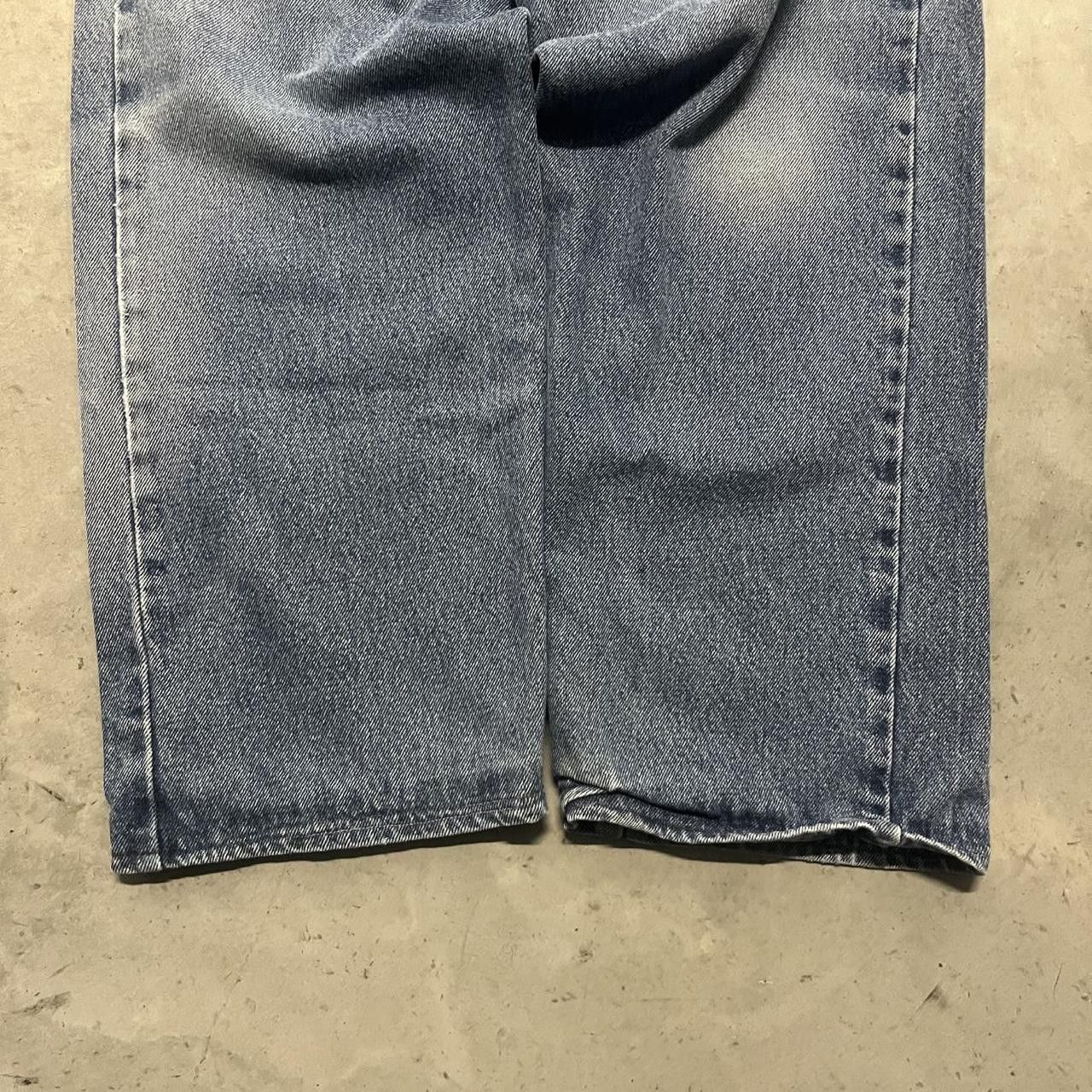 Vintage × Wrangler Vintage Y2K Straight fit Wrangler Medium Blue denim jeans! Size US 36 / EU 52 - 5 Thumbnail