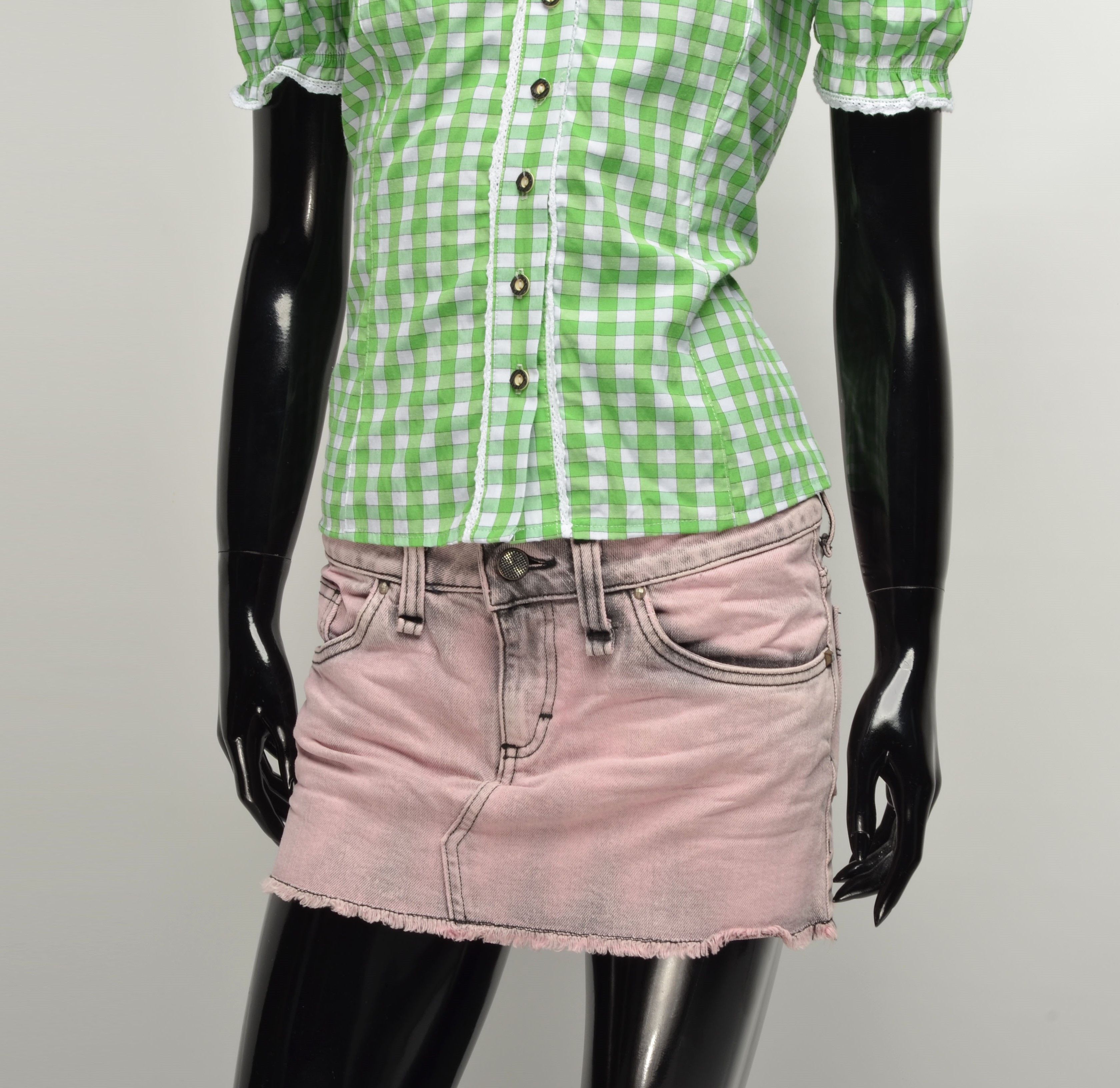 Vintage Vintage Y2K Austrian Checkered Blouse Top Size S / US 4 / IT 40 - 3 Thumbnail