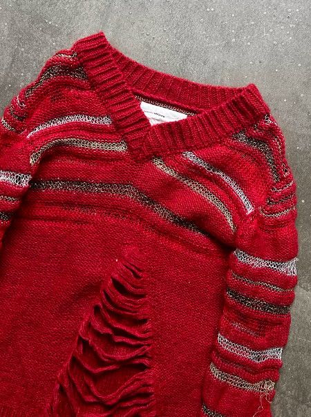 Nozomi Ishiguro Nozomi Ishiguro AW11 Runway Distressed Knit Long Sleeve Size XL / US 12-14 / IT 48-50 - 4 Thumbnail