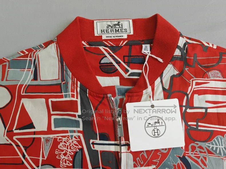 Hermes Hermes size 39 Men's thin jacket, brick red color Size US L / EU 52-54 / 3 - 3 Thumbnail