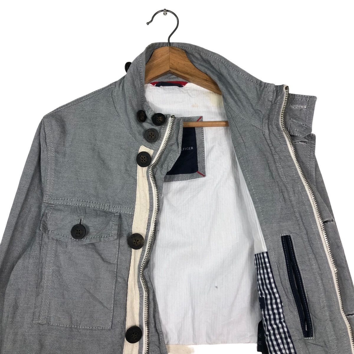 Japanese Brand 🔥Vintage Chore Biker Jacket Tommy Hilfiger Cargo Pocket Size US L / EU 52-54 / 3 - 12 Thumbnail