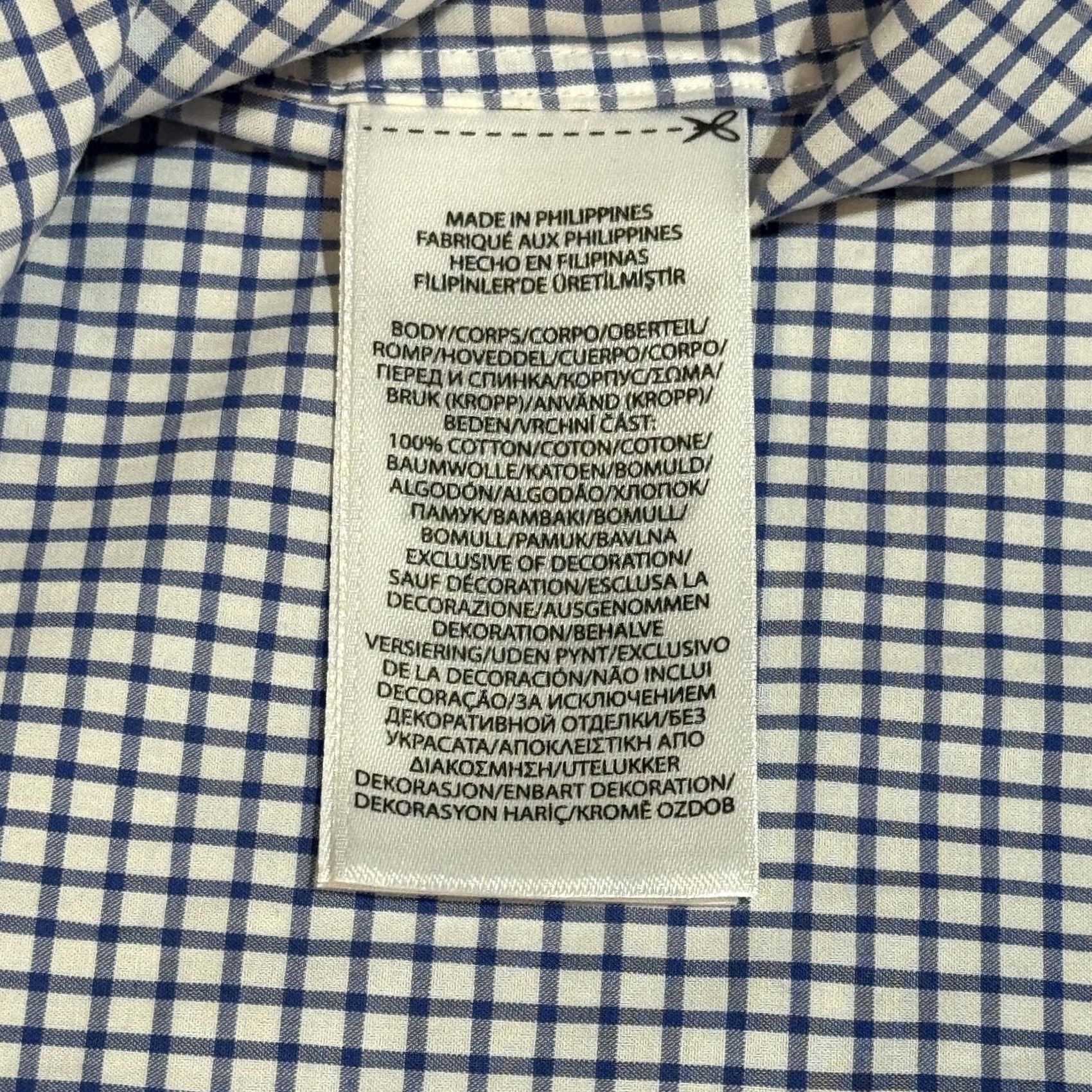 Ralph Lauren Ralph Lauren Shirt Mens XL Blue Slim Fit Button Down Check Dress Classic NWT Size 46R - 7 Thumbnail