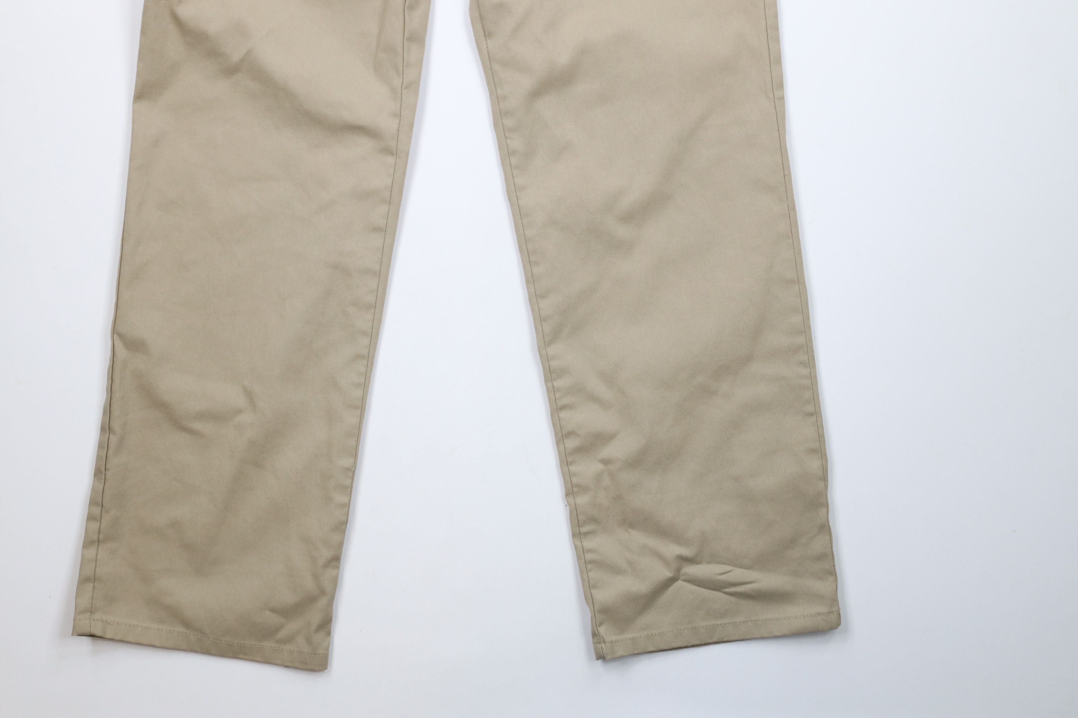 Dickies × Vintage Vintage Dickies Spell Out Wide Leg Dungaree Work Pants Beige Size 34" / US 12 / IT 48 - 4 Thumbnail