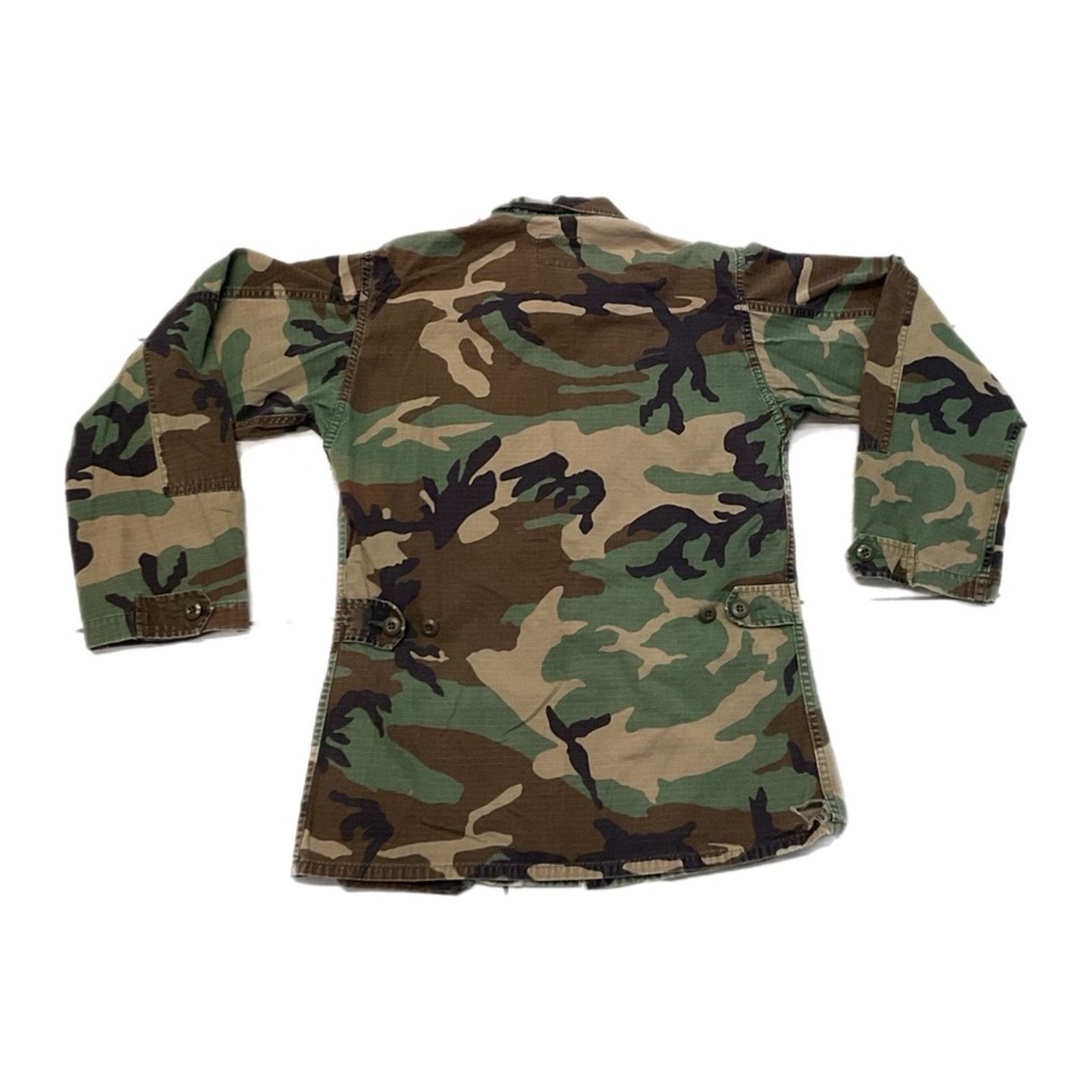 Vintage Camo Military Cargo Long Sleeve Shirt Size US M / EU 48-50 / 2 - 2 Thumbnail