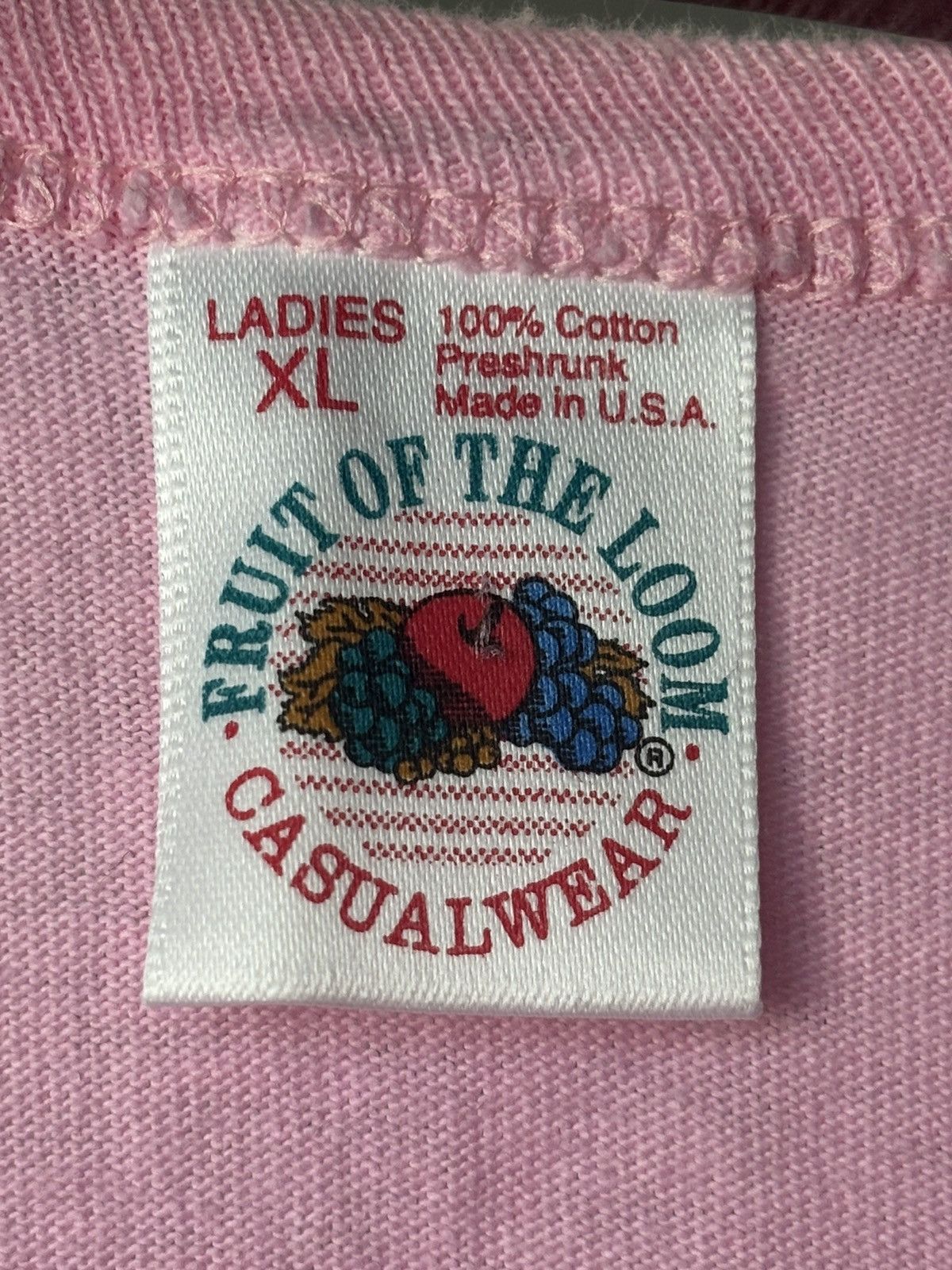 Fruit Of The Loom × Vintage Vintage Fruit of the loom single stitch blank tee. Size XL / US 12-14 / IT 48-50 - 4 Thumbnail