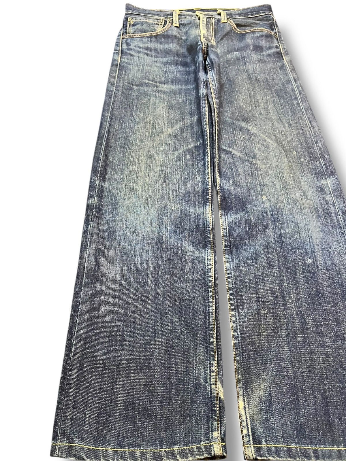 Levi's Vintage Clothing Vintage Levi’s 703 Whiskering Straight Cut Denim Size US 30 / EU 46 - 3 Thumbnail