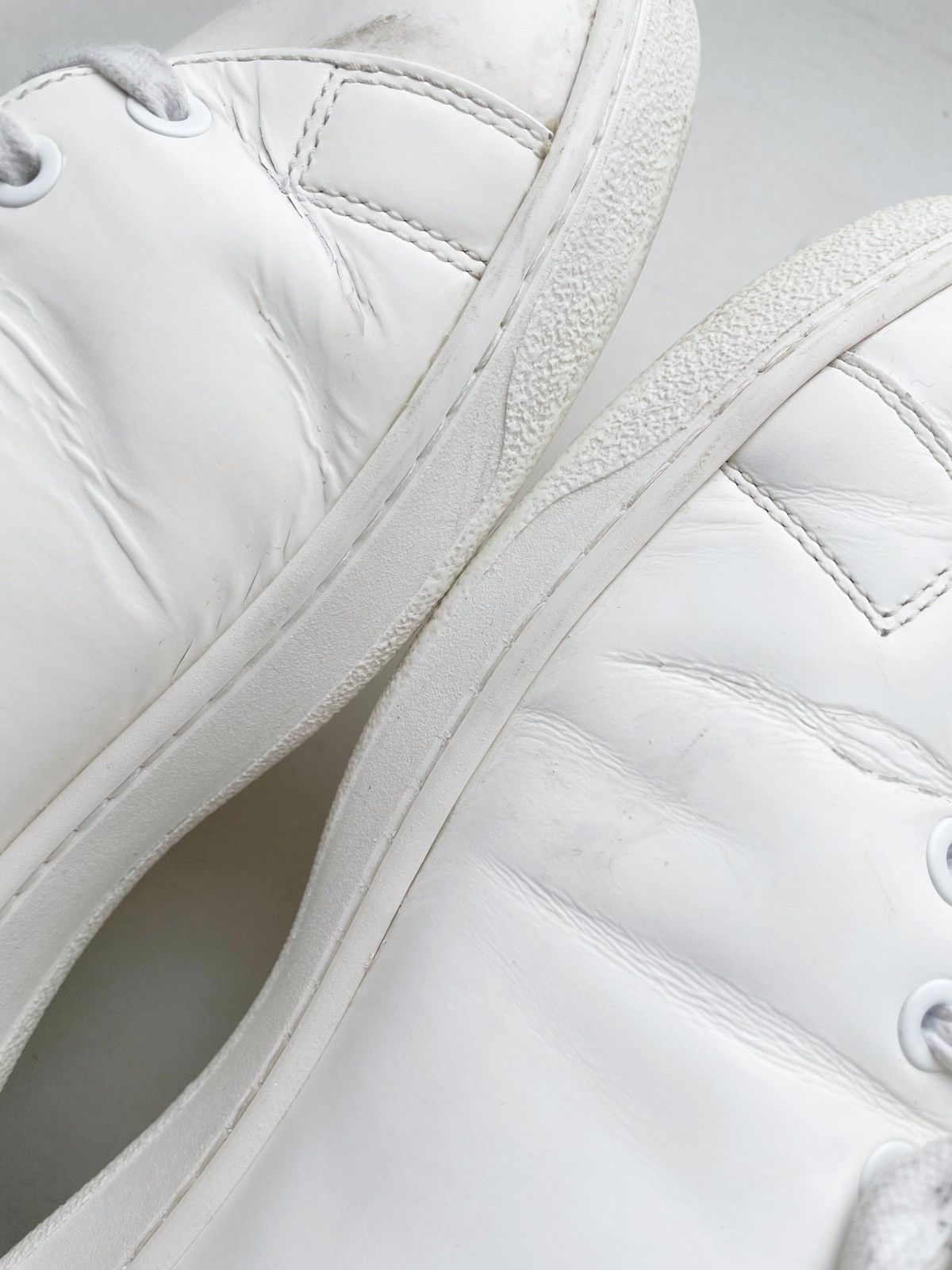 Valentino Valentino Garavani Men Basic White Leather Shoes Backnet 42 Size US 9 / EU 42 - 5 Thumbnail