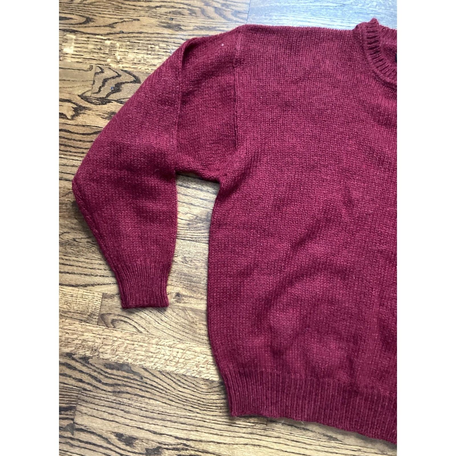 Eddie Bauer VINTAGE Eddie Bauer Sweater Mens XL Red Mohair Wool Knit Cable-Knit Pullover Regular Long Sleeve Round Neck Seasonal Fall Winter Spring Mens Size US XL / EU 56 / 4 - 2 Thumbnail