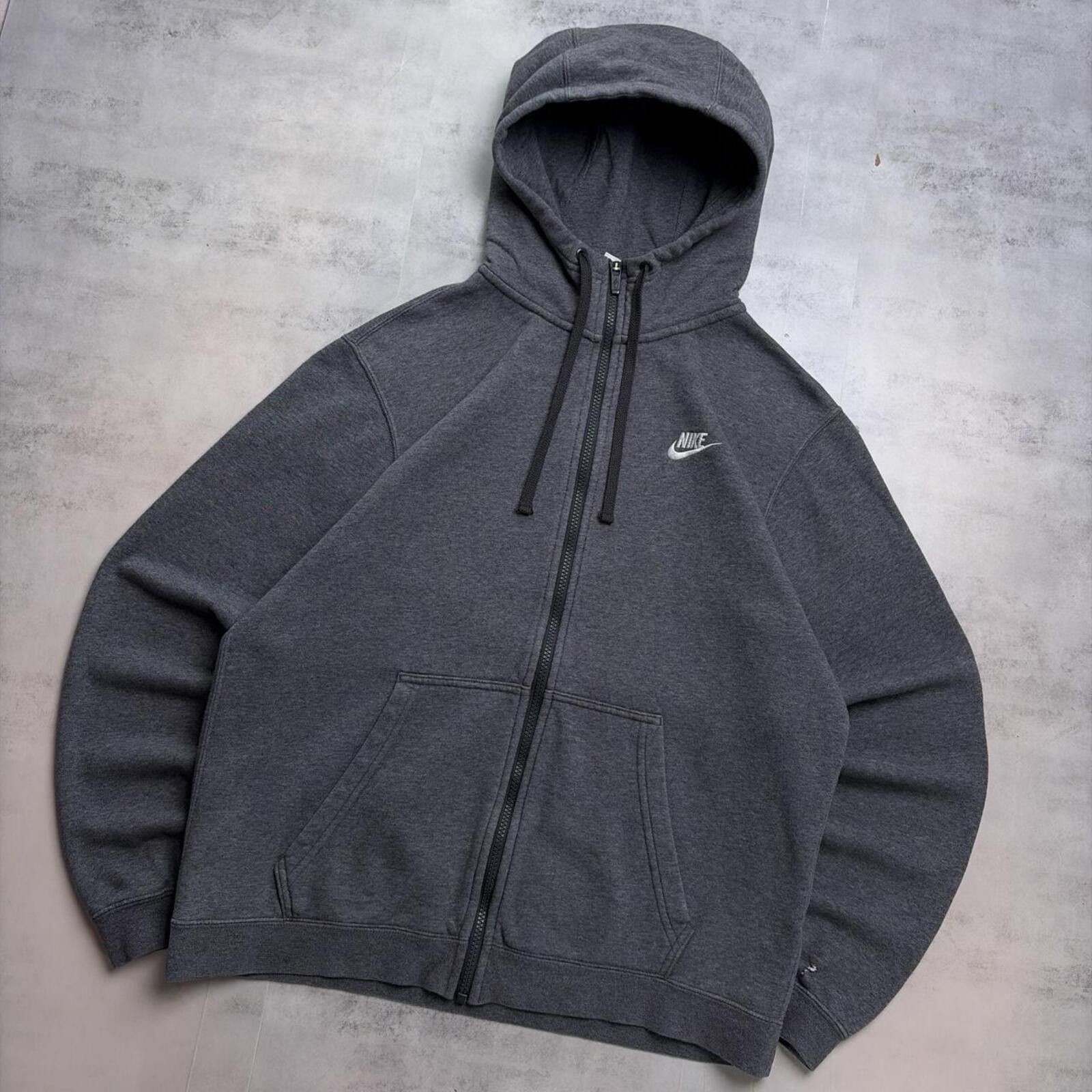Nike Y2K Grey Nike Grunge Skater Zip Up Hoodie Size US M / EU 48-50 / 2 - 2 Thumbnail