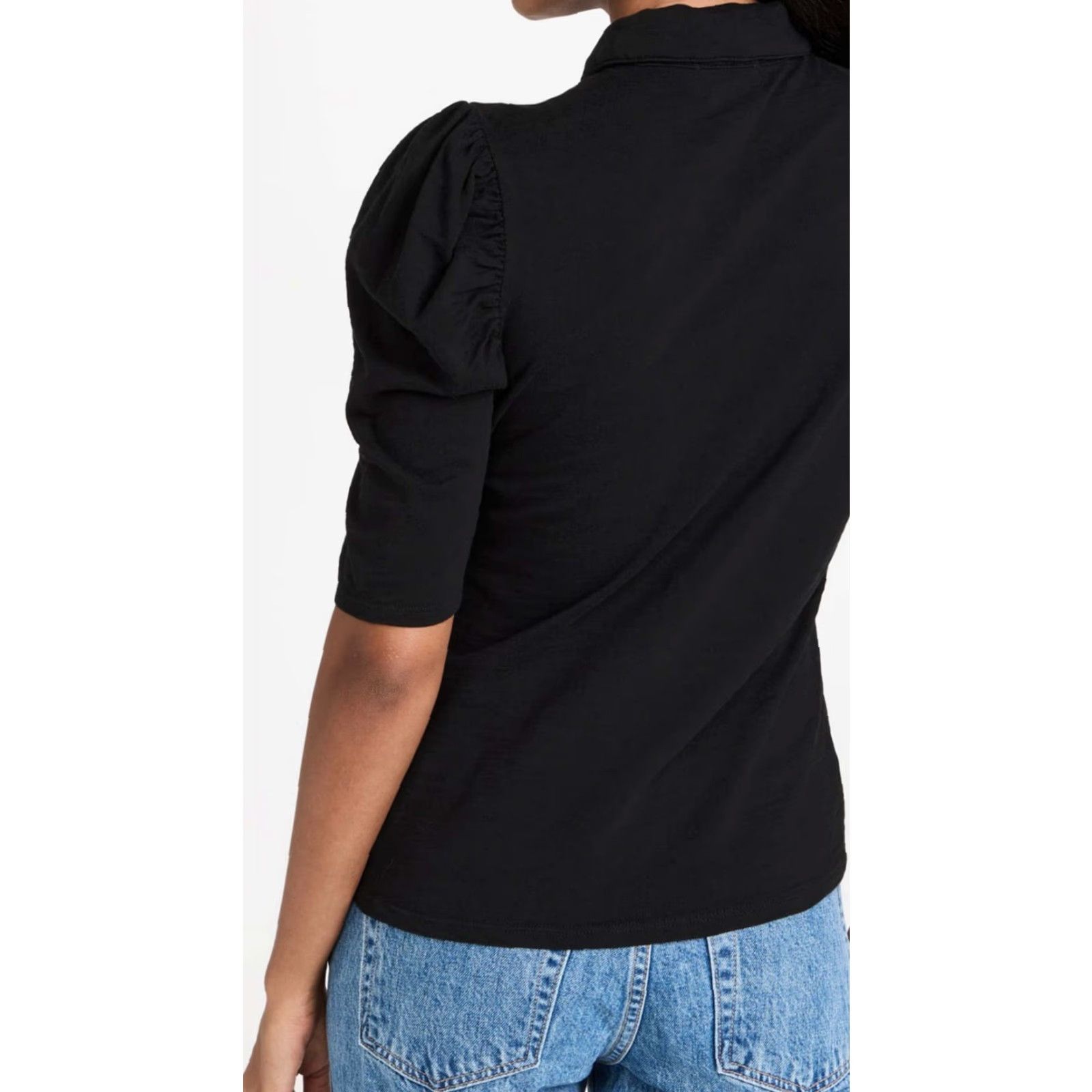 Nation LTD Nation Ltd Women's Shirt Los Angeles Ennis Workshirt Black Sz S Snap Front Size S / US 4 / IT 40 - 3 Thumbnail