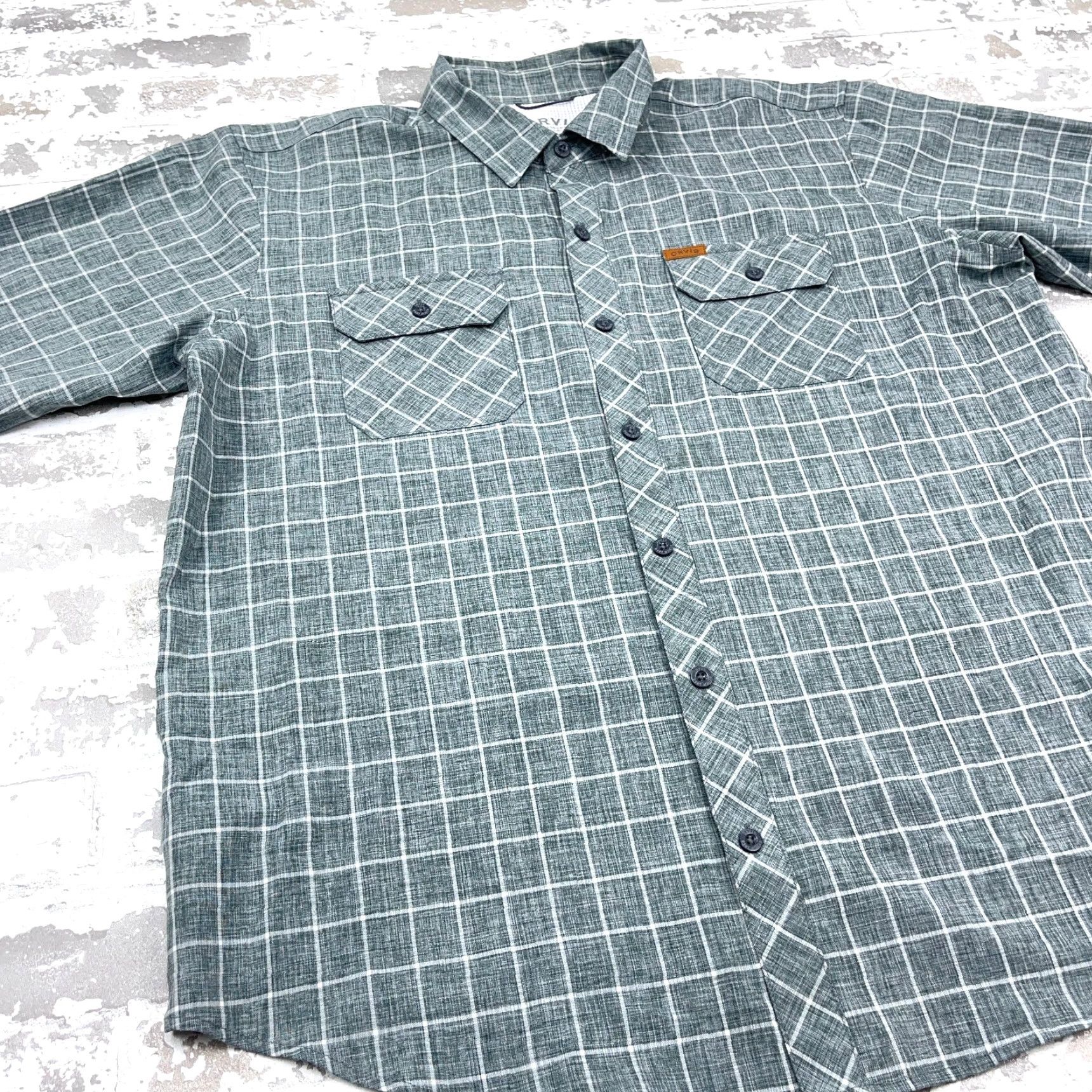 Orvis Orvis Shirt Men XL Gray Plaid Button-Up Pockets Outdoor Classic Fishing Hiking Size US XL / EU 56 / 4 - 5 Thumbnail