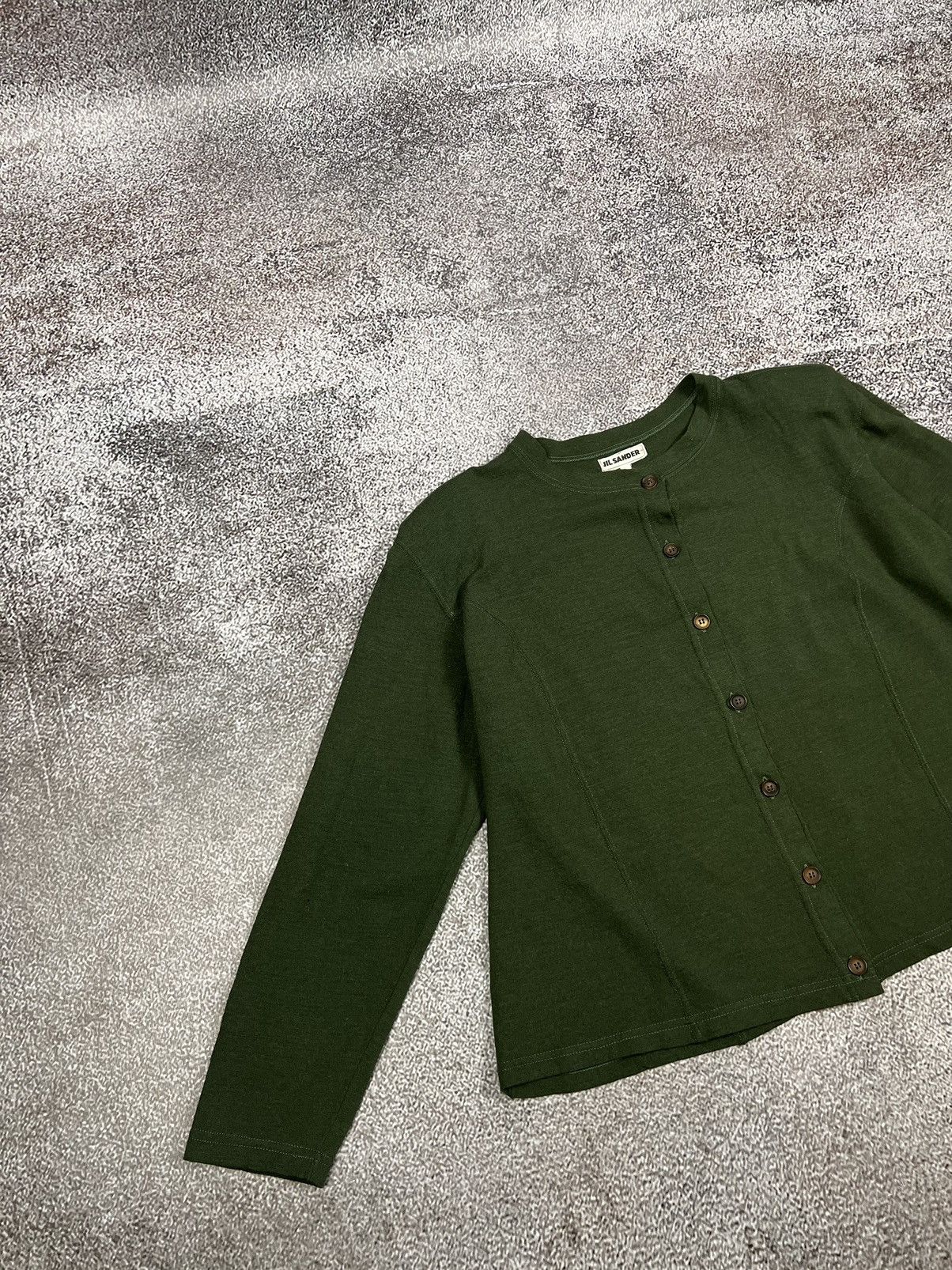 Jil Sander Vintage 90s Jil Sander Lana Wool Cardigan knit made in Italy Size M / US 6-8 / IT 42-44 - 2 Thumbnail