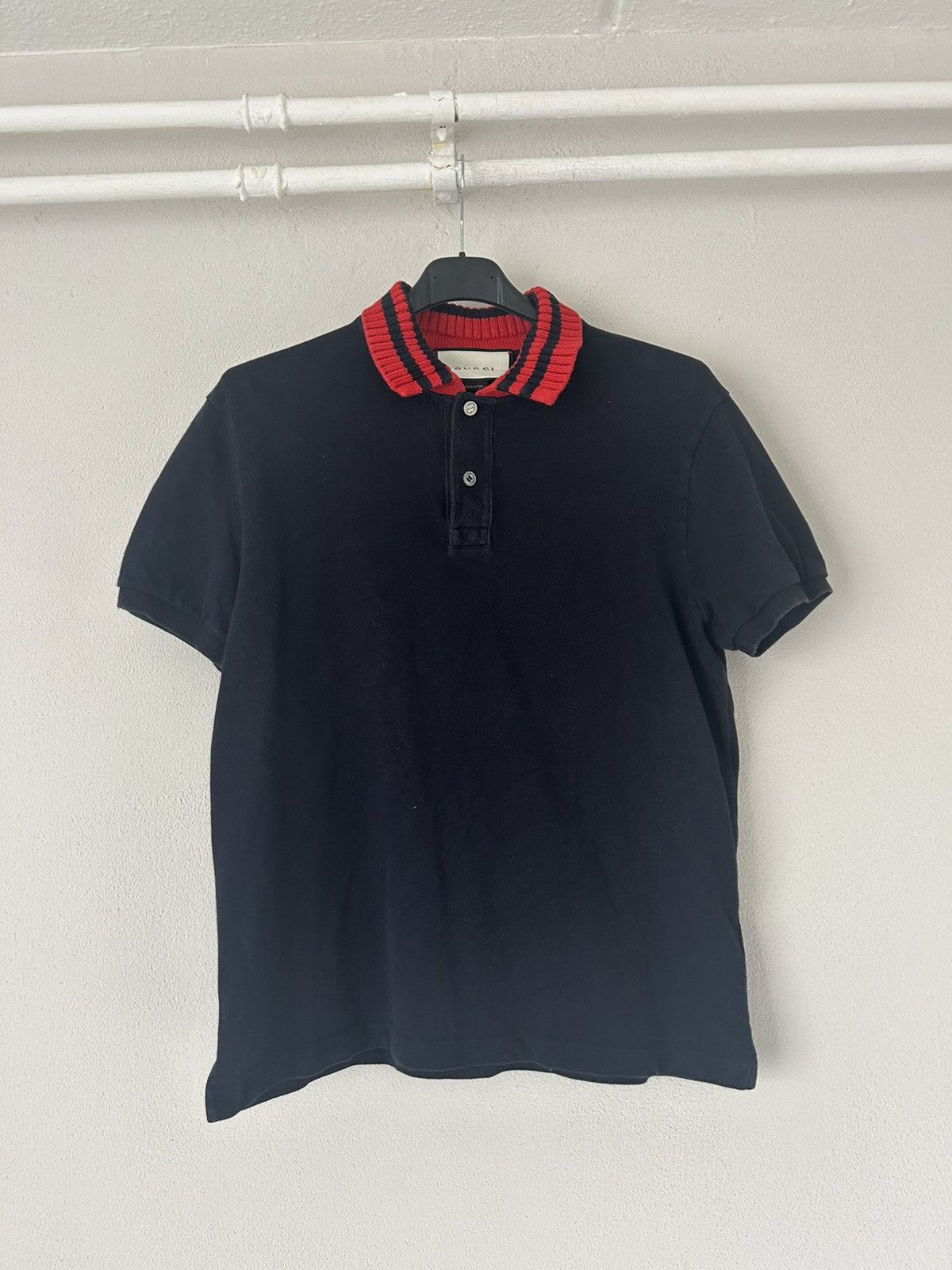 Gucci Knit Collar Polo Size US L / EU 52-54 / 3 - 1 Thumbnail