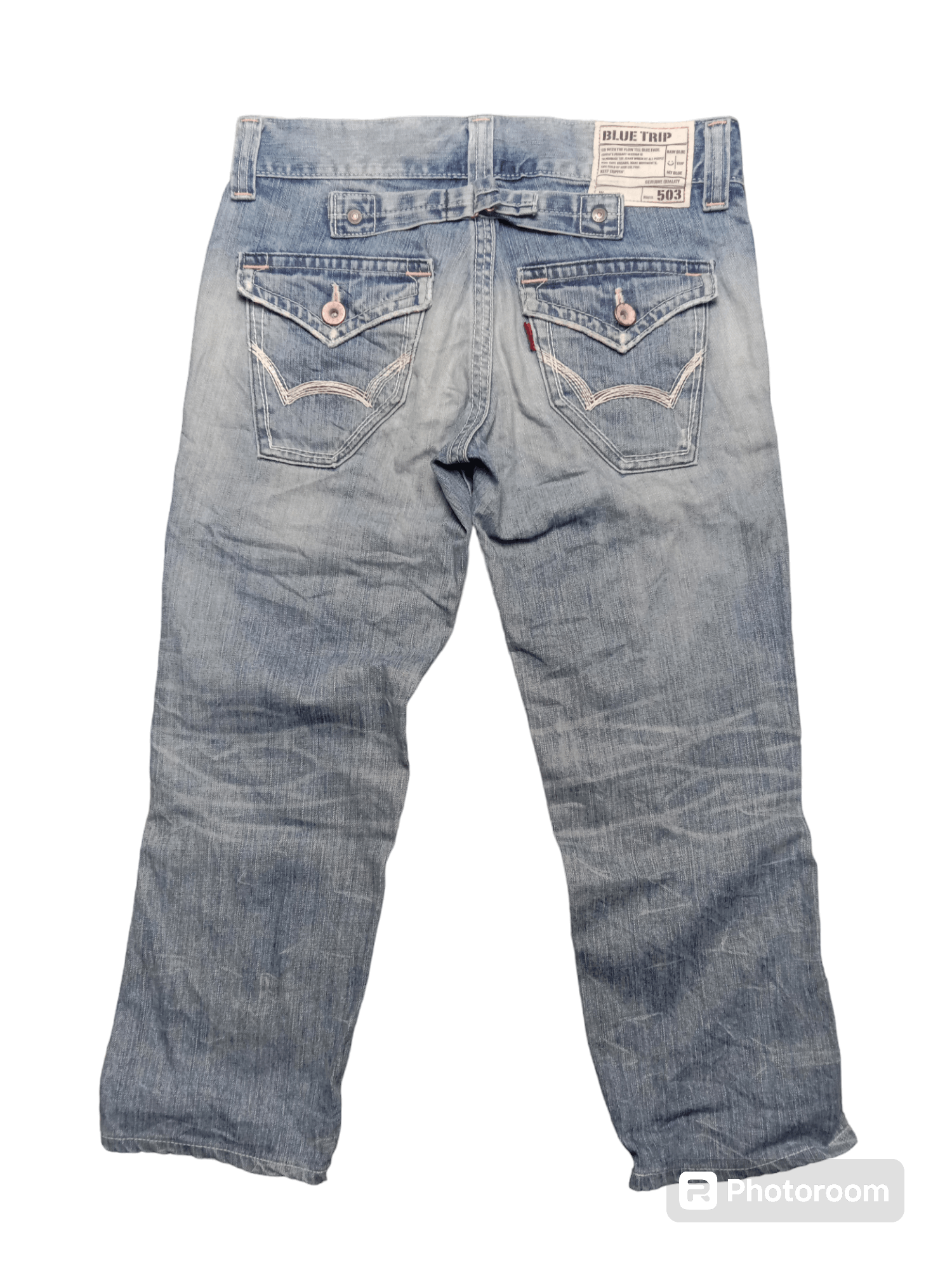 Edwin Buckle Back Low Rise Edwin Blue Trip 503 Size 30" / US 8 / IT 44 - 4 Thumbnail
