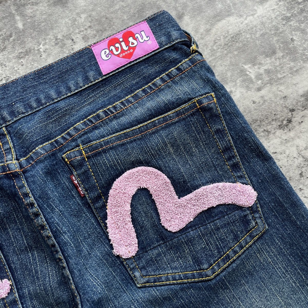Evisu Y2K Evisu Donna Embroidered Seagull skinny stretch jeans Size 30" / US 8 / IT 44 - 4 Thumbnail