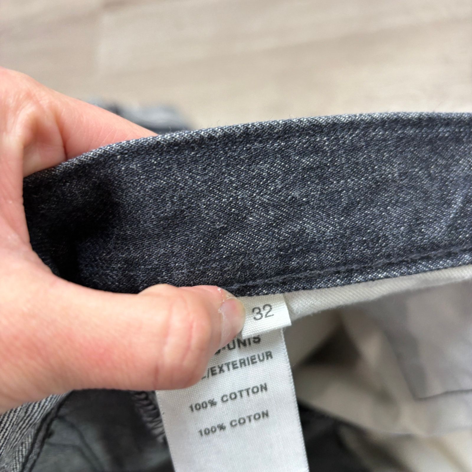 Helmut Lang Raw and Dry Denim 12.5 Shorts Jorts Men's 32
