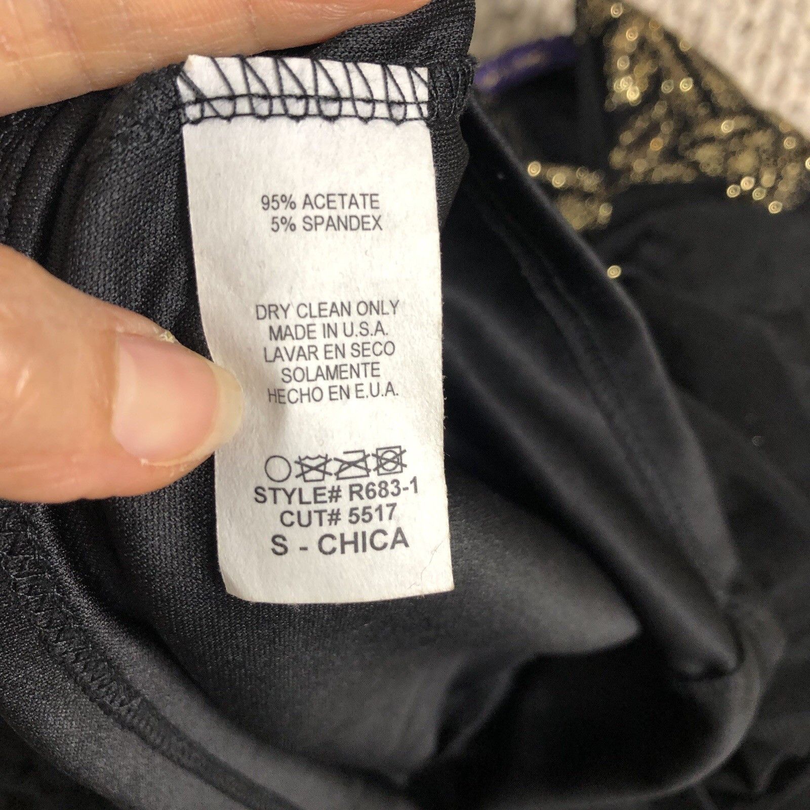 Other Cameo Women Black Sparkle Gold Wire Plunge V Neck Maxi Sz S Size S / US 4 / IT 40 - 14 Thumbnail