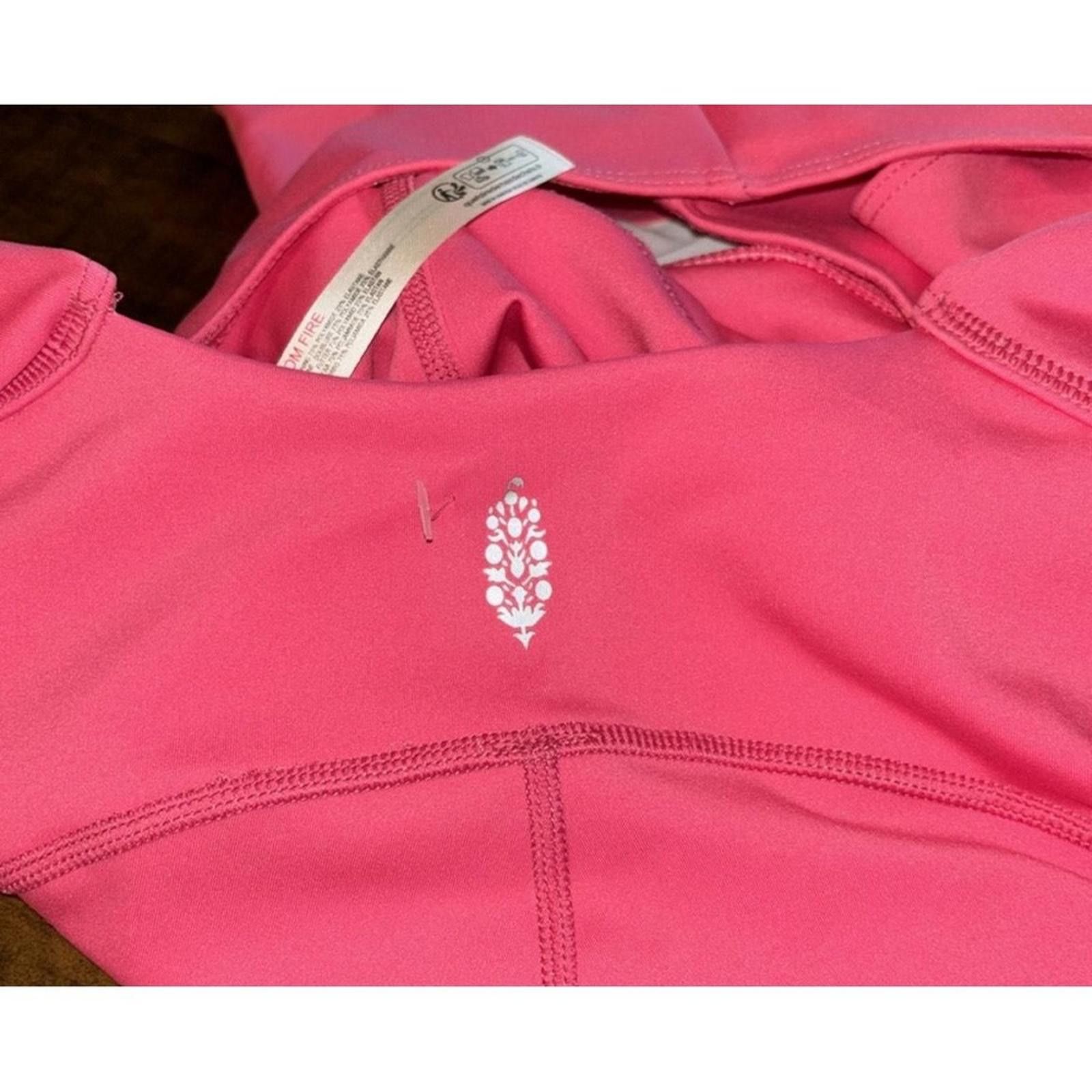 Free People Free people Hot Pink Activewear Bodysuit Cut Out Yoga Gym S Size ONE SIZE - 8 Thumbnail