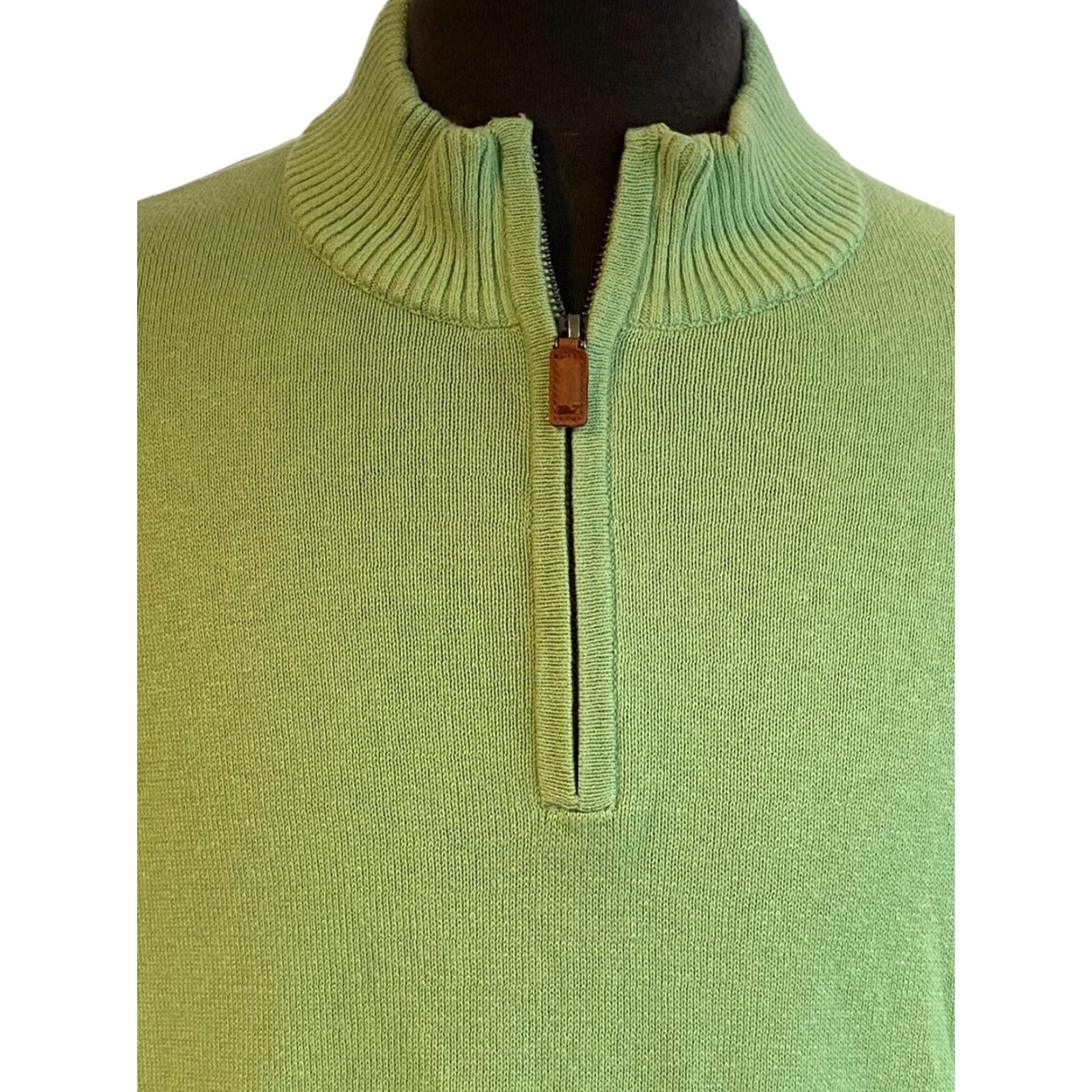 Vineyard Vines Vineyard Vines Green 1/4 Zip Sweater Pullover Cotton Cashmere Mens L Preppy Shirt? Size US L / EU 52-54 / 3 - 2 Thumbnail