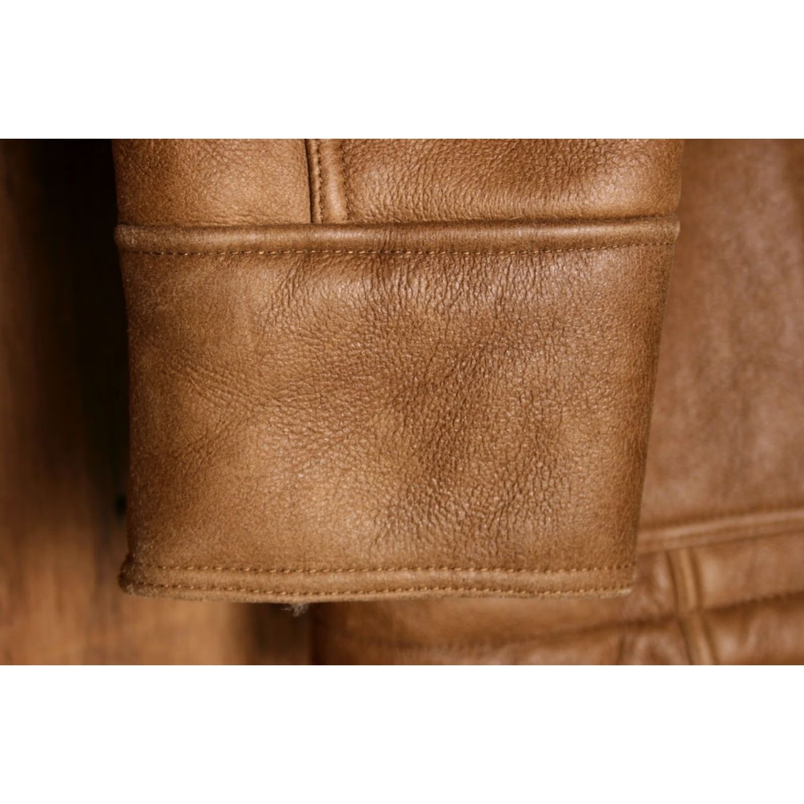 The Territory Ahead VINTAGE Territory Ahead Car Coat Brown Leather Shearling Lined Men's Sz. L Shirt Size US L / EU 52-54 / 3 - 3 Thumbnail
