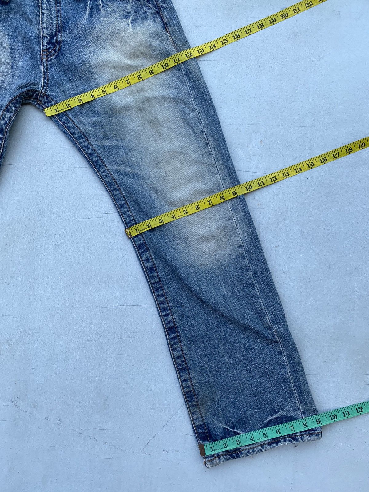 If Six Was Nine × Japanese Brand Fudge Distressed Denim Pants Size US 34 / EU 50 - 20 Thumbnail