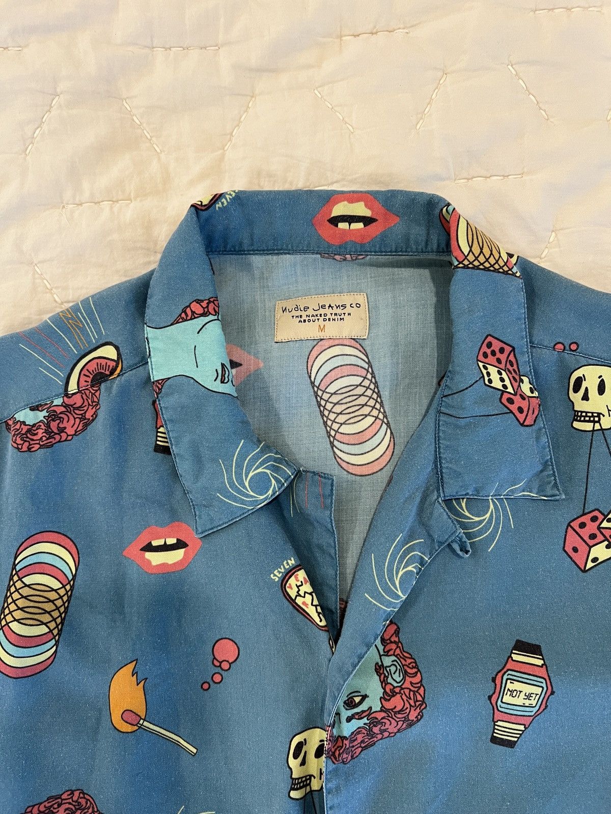 Nudie Jeans Nudie short sleeve button up. Size US M / EU 48-50 / 2 - 2 Thumbnail